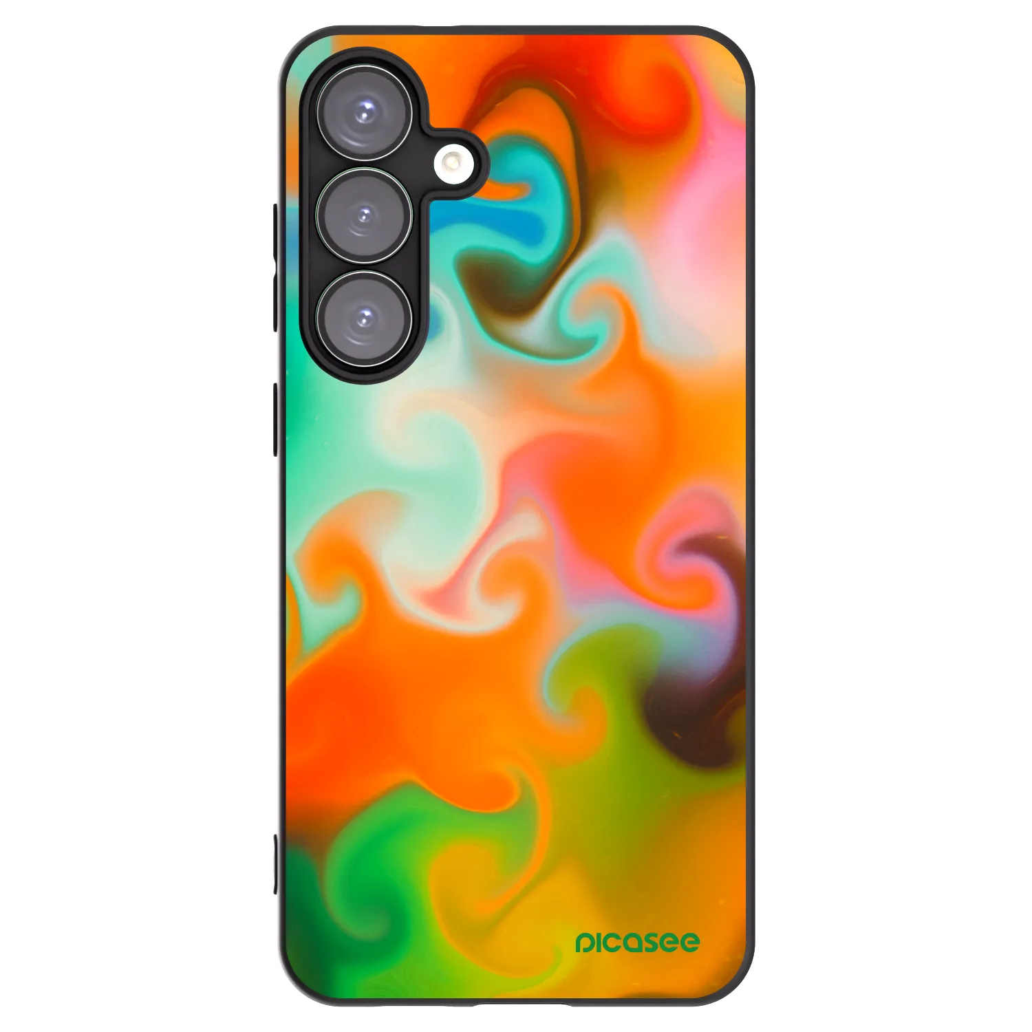 Picasee silikonski črni ovitek za Samsung Galaxy S25+ 5G - Juice