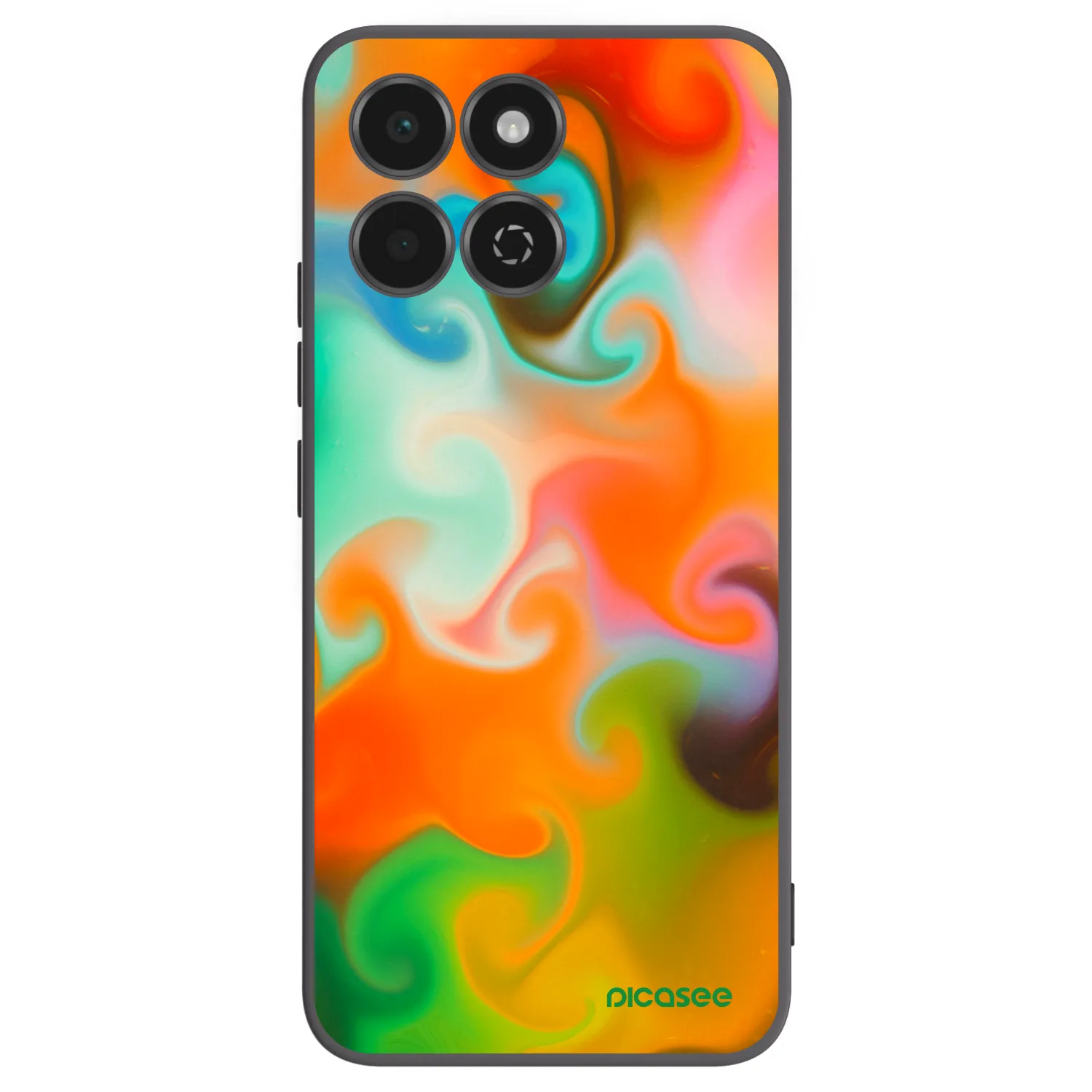 Picasee silikonski črni ovitek za Honor 200 Smart 5G - Juice