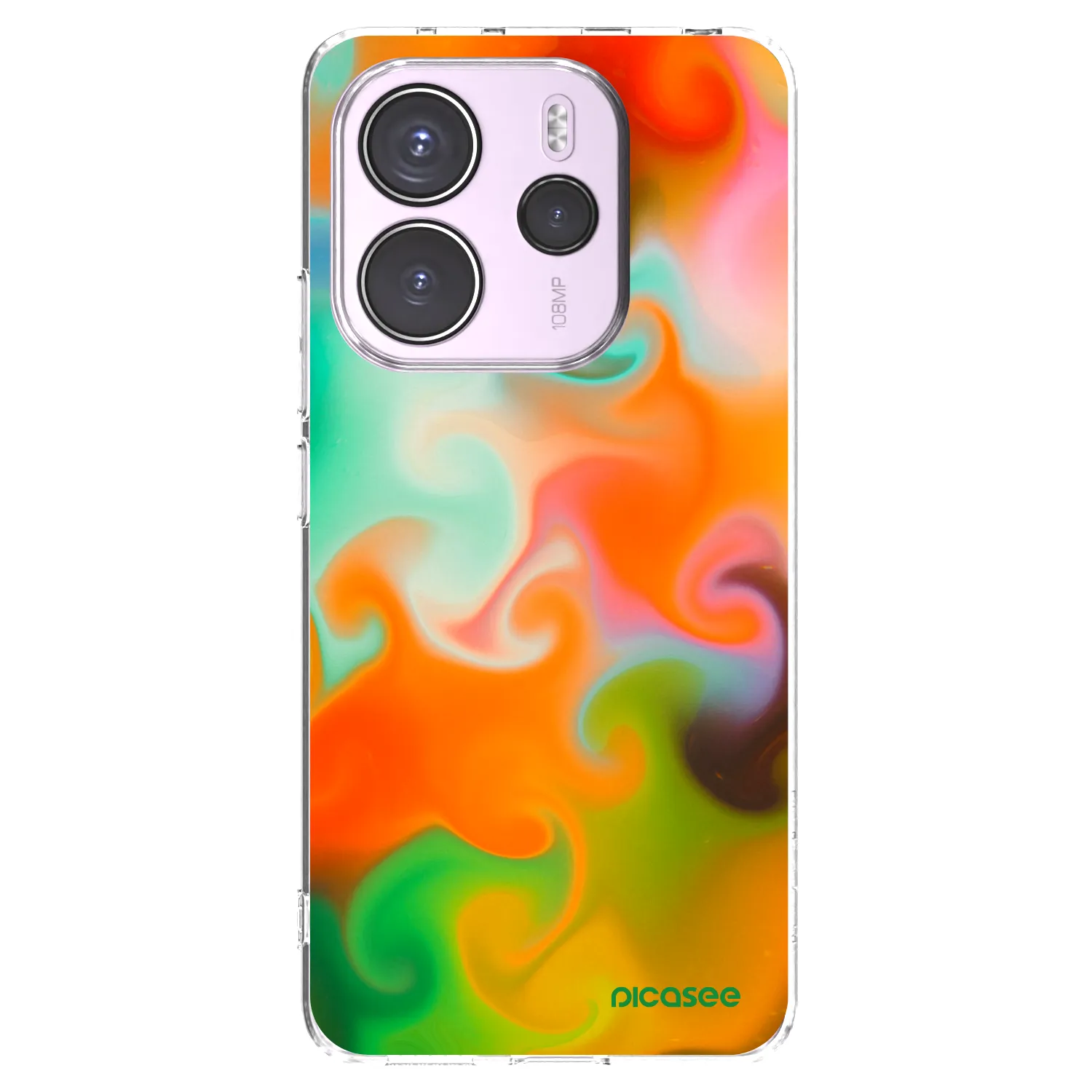 Picasee silikonski prozorni ovitek za Xiaomi Redmi Note 14 4G - Juice