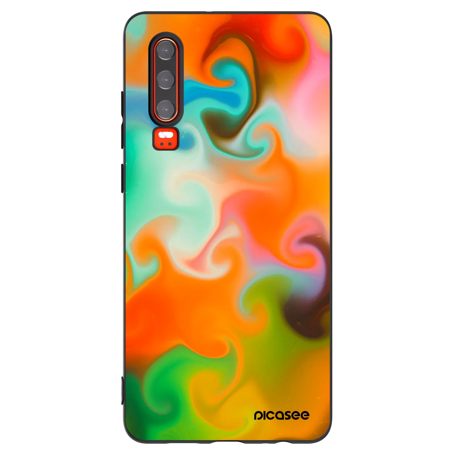 Picasee silikonski črni ovitek za Huawei P30 - Juice