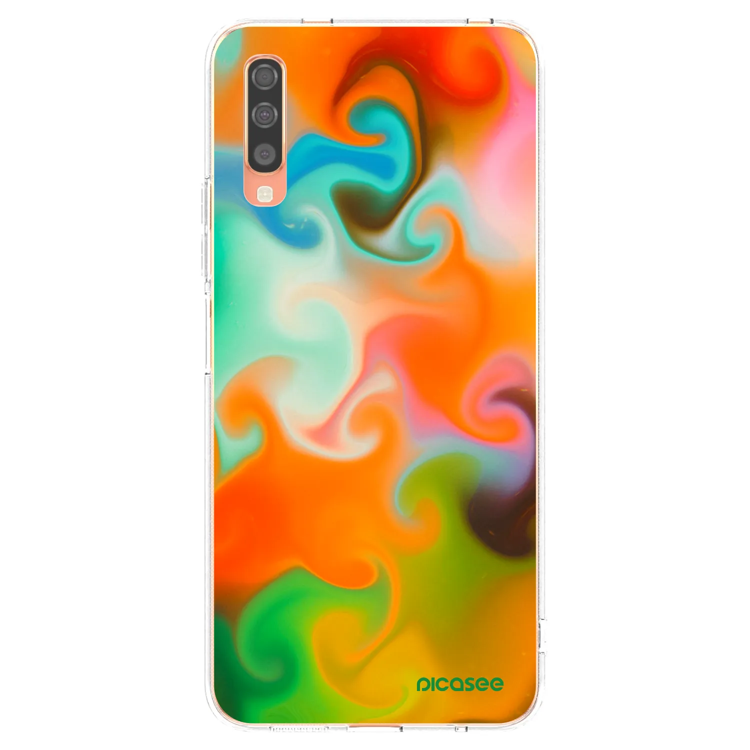 Picasee silikonski prozorni ovitek za Samsung Galaxy A70 A705F - Juice