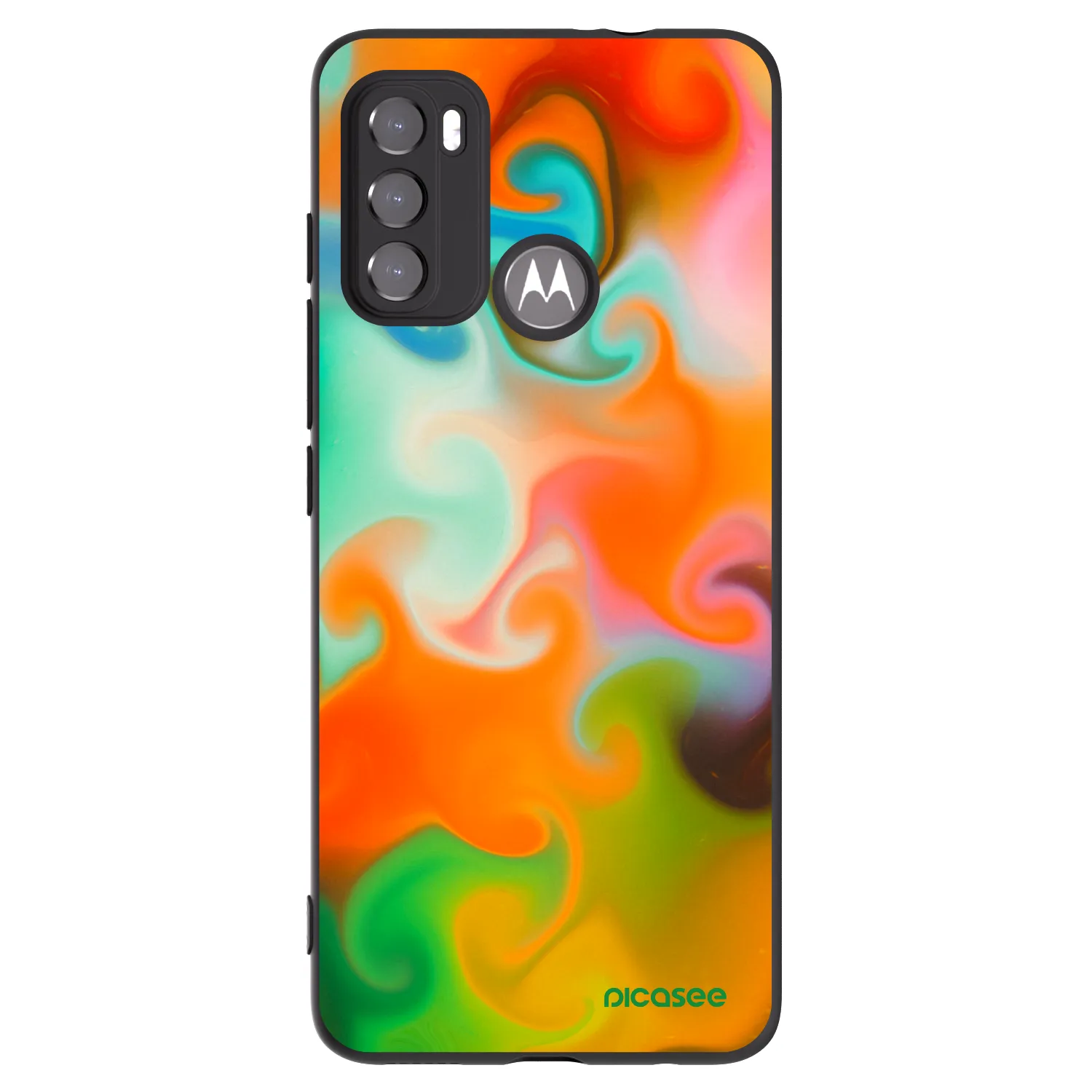 Picasee silikonski črni ovitek za Motorola Edge 60 5G - Juice