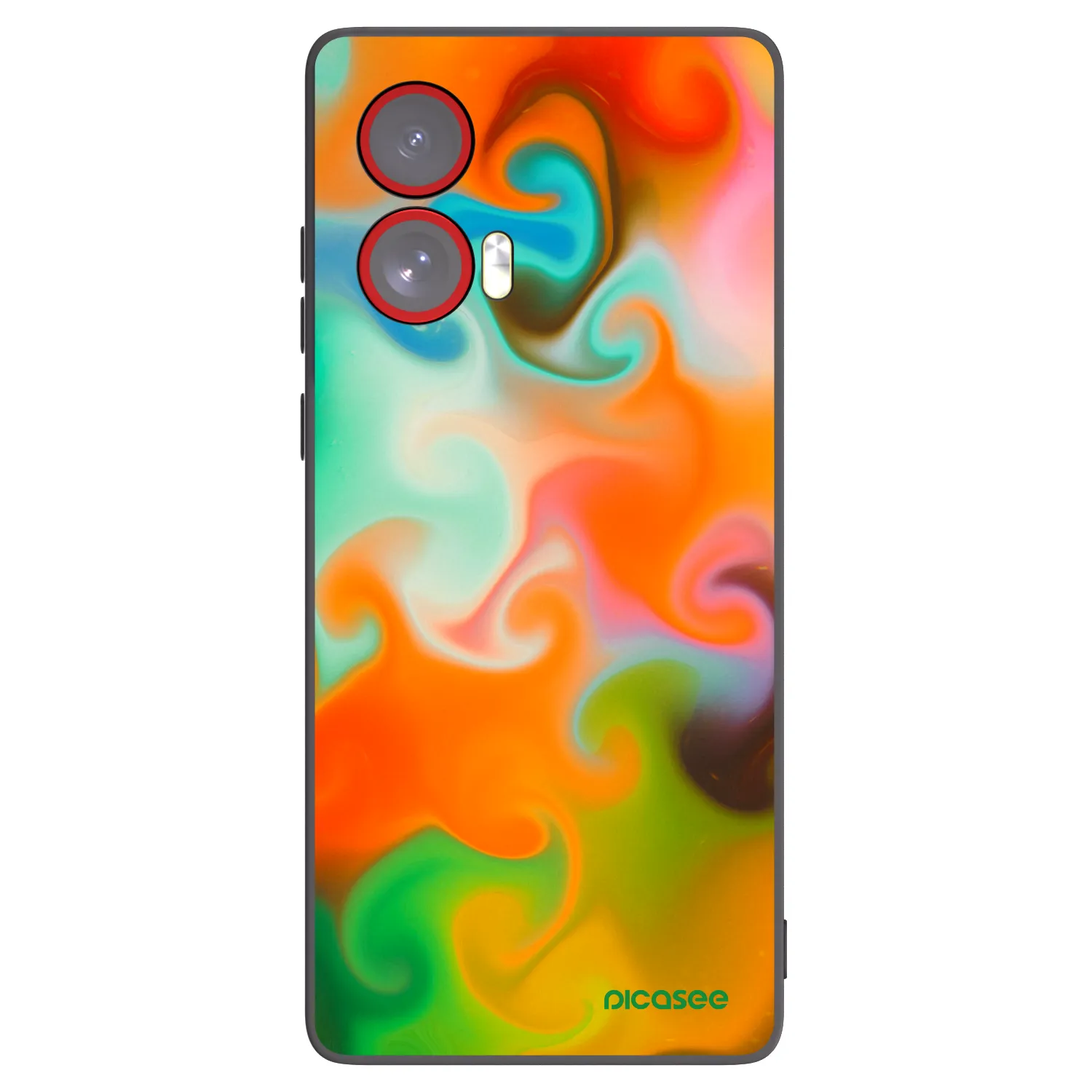 Picasee silikonski črni ovitek za Motorola Edge 50 Fusion - Juice