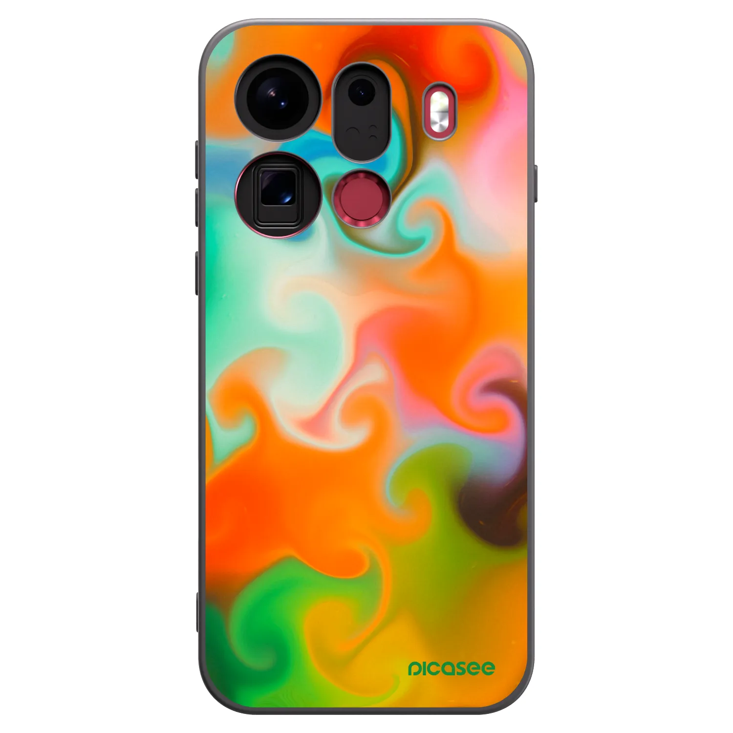 Picasee silikonski črni ovitek za OPPO Find X9 Pro - Juice