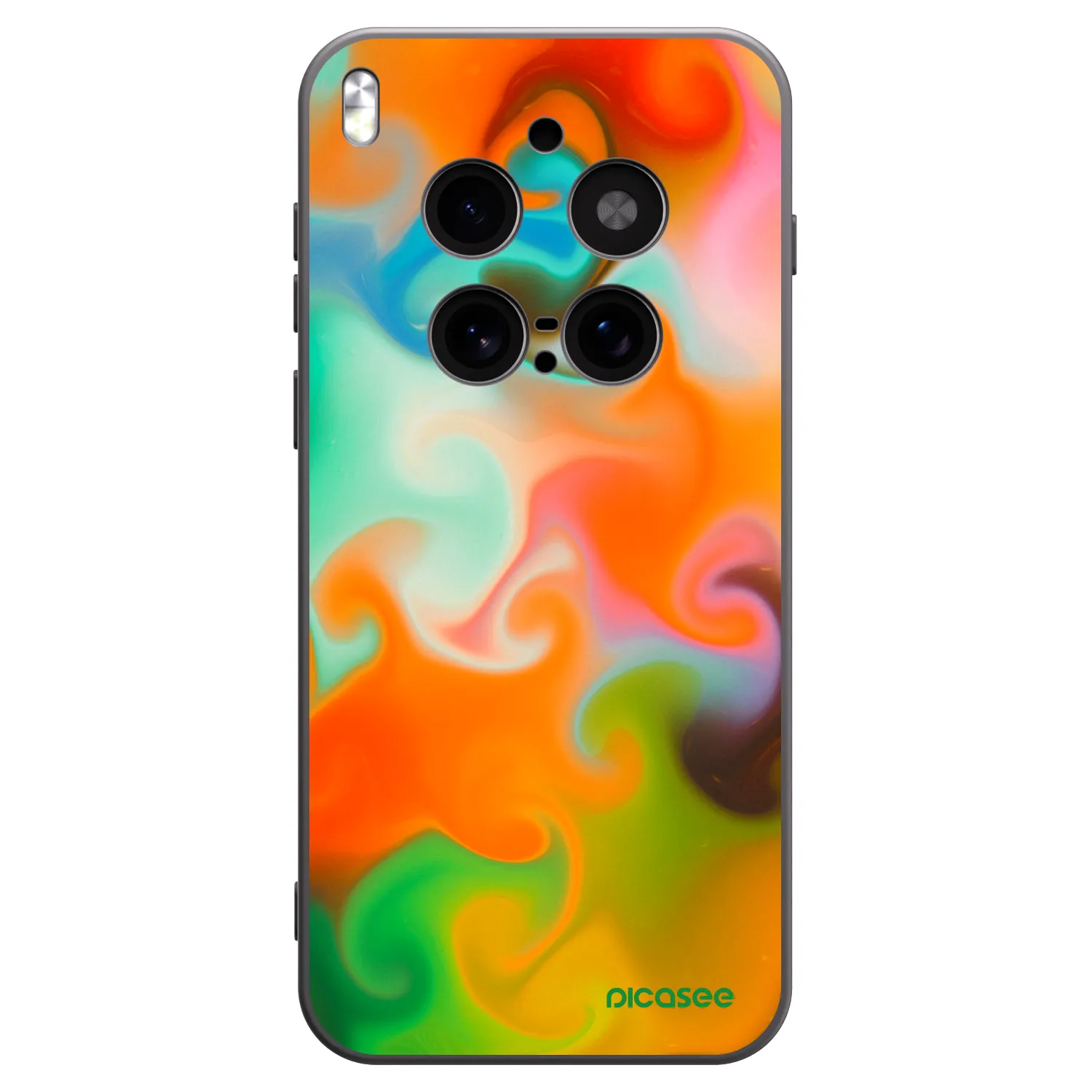 Picasee silikonski črni ovitek za Vivo X300 Pro - Juice