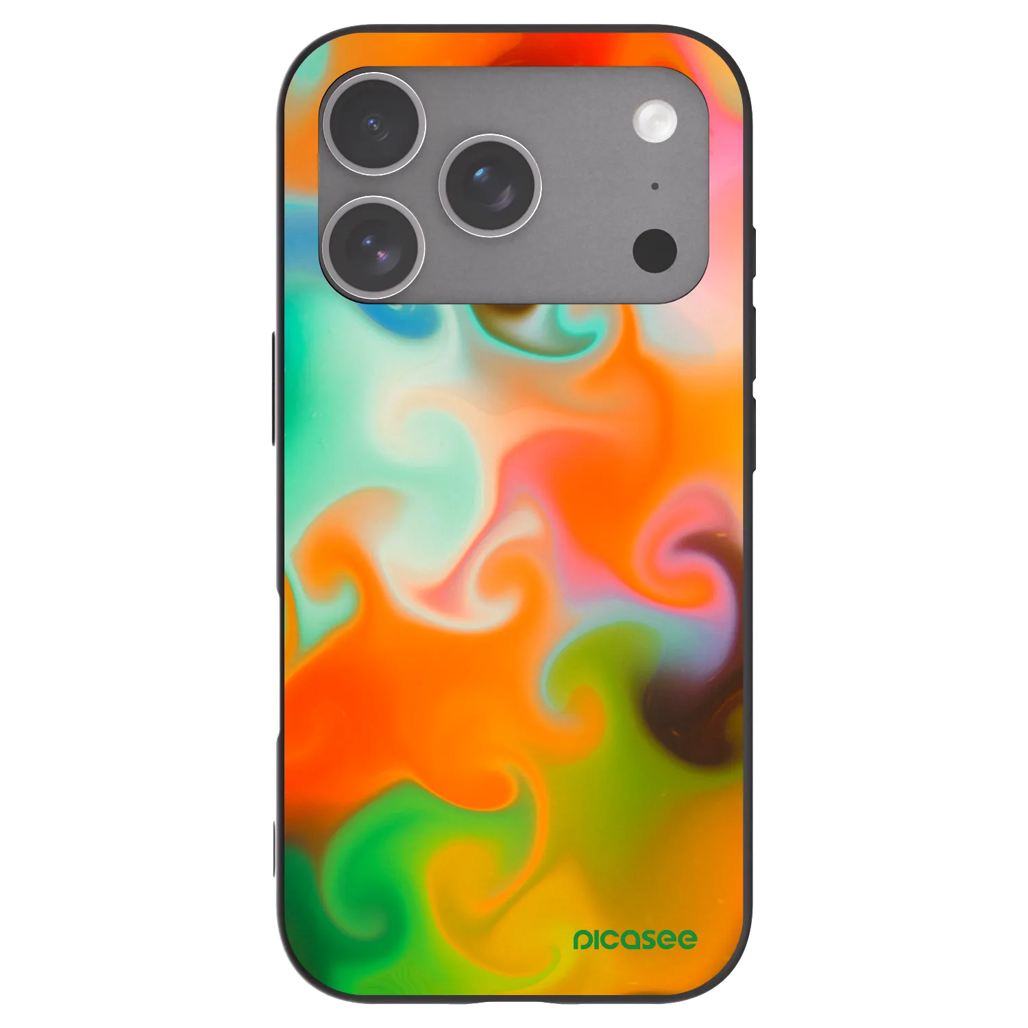 Picasee silikonski črni ovitek za Apple iPhone 18 Pro - Juice