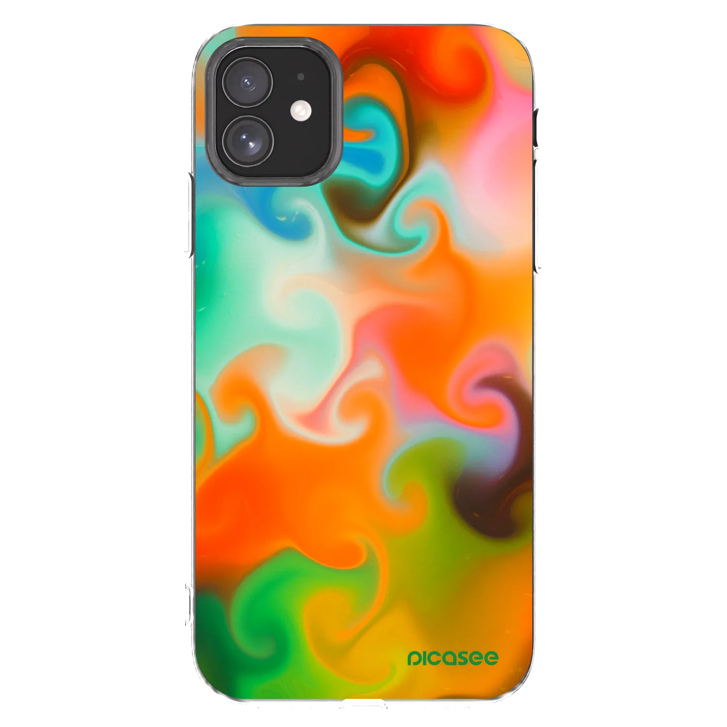Picasee silikonski prozorni ovitek za Apple iPhone 11 - Juice