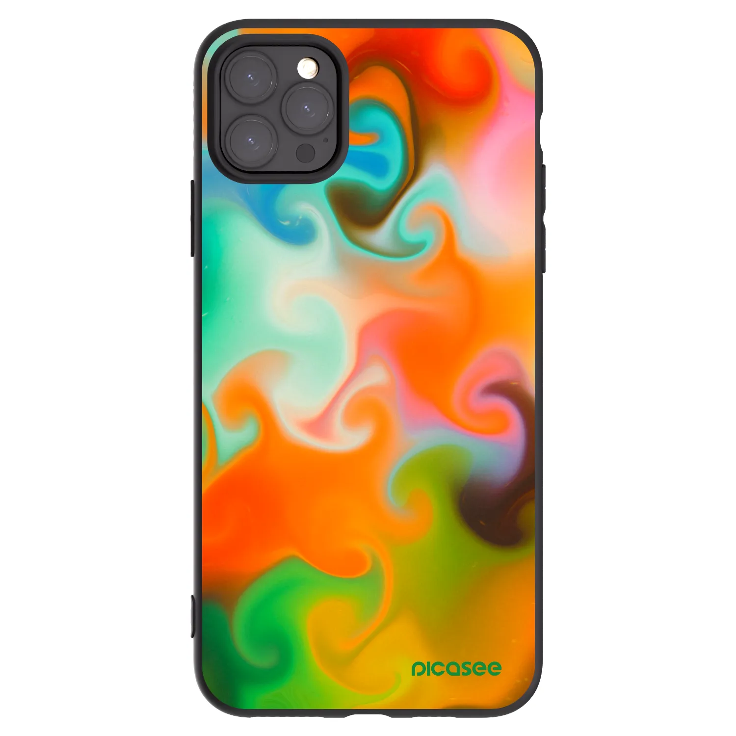 Picasee silikonski črni ovitek za Apple iPhone 11 Pro Max - Juice