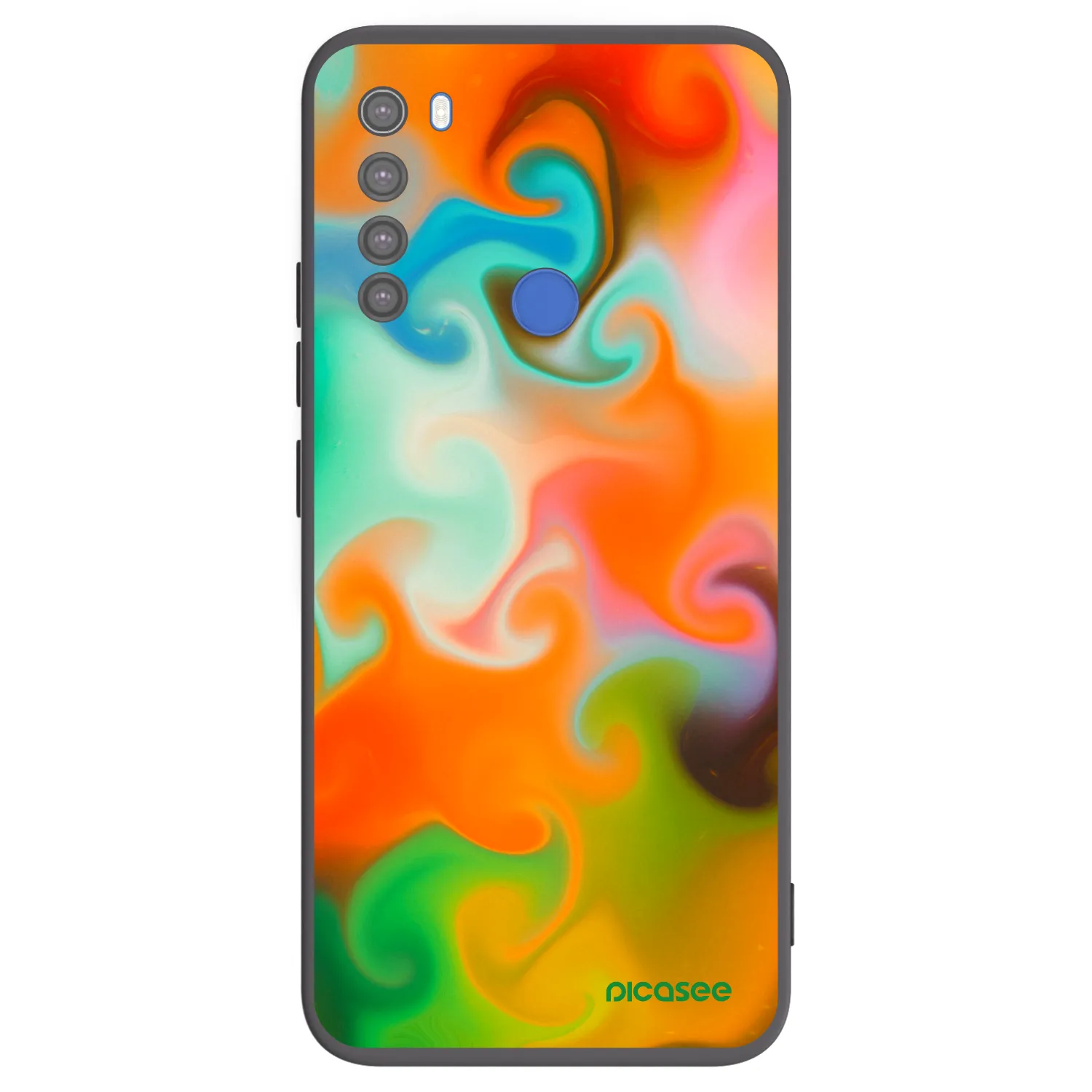 Picasee silikonski črni ovitek za Xiaomi Redmi Note 8T - Juice