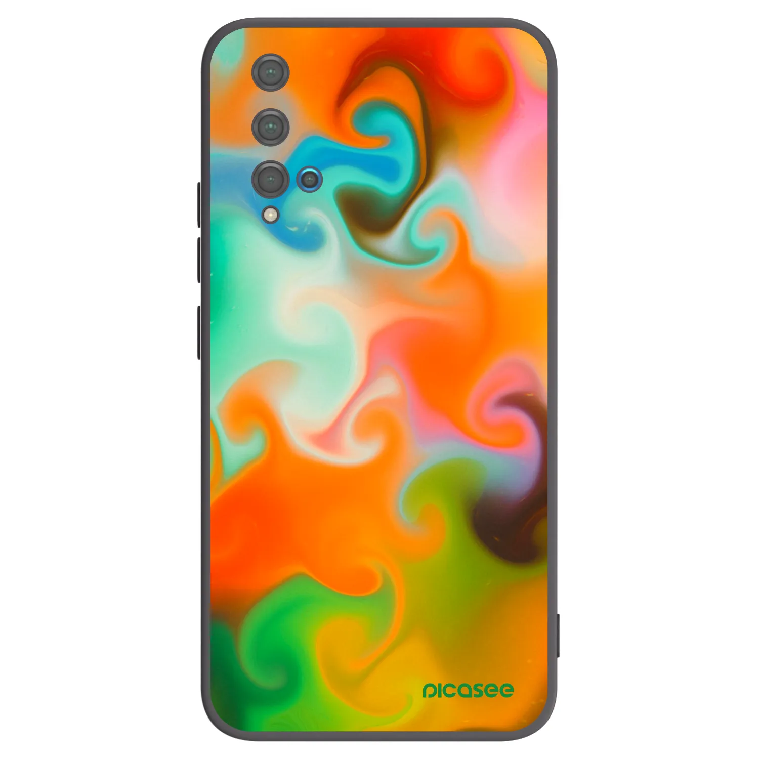 Picasee silikonski črni ovitek za Huawei Nova 5T - Juice