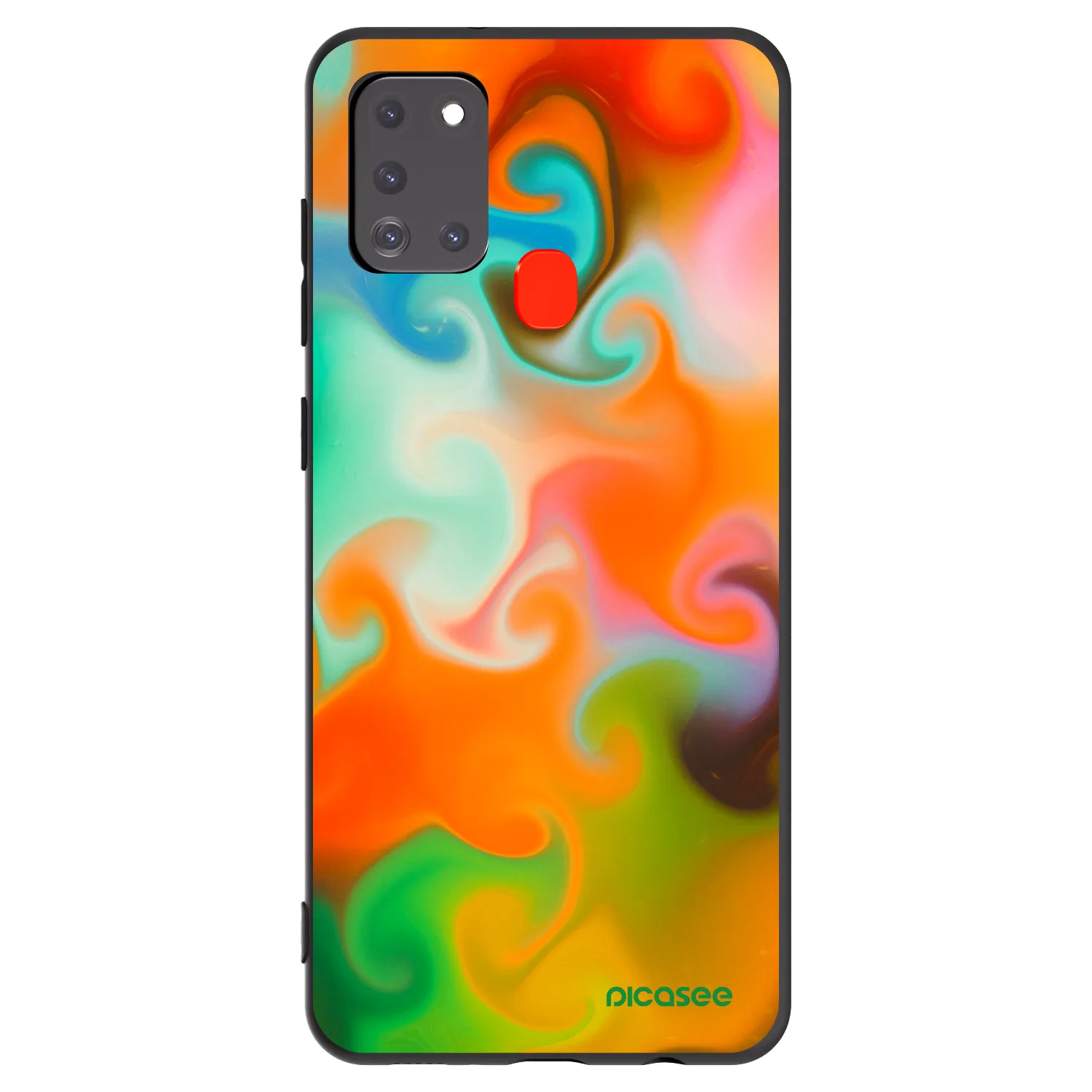 Picasee silikonski črni ovitek za Samsung Galaxy A21s - Juice