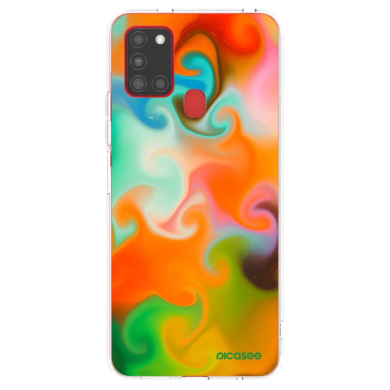 Picasee silikonski prozorni ovitek za Samsung Galaxy A21s - Juice