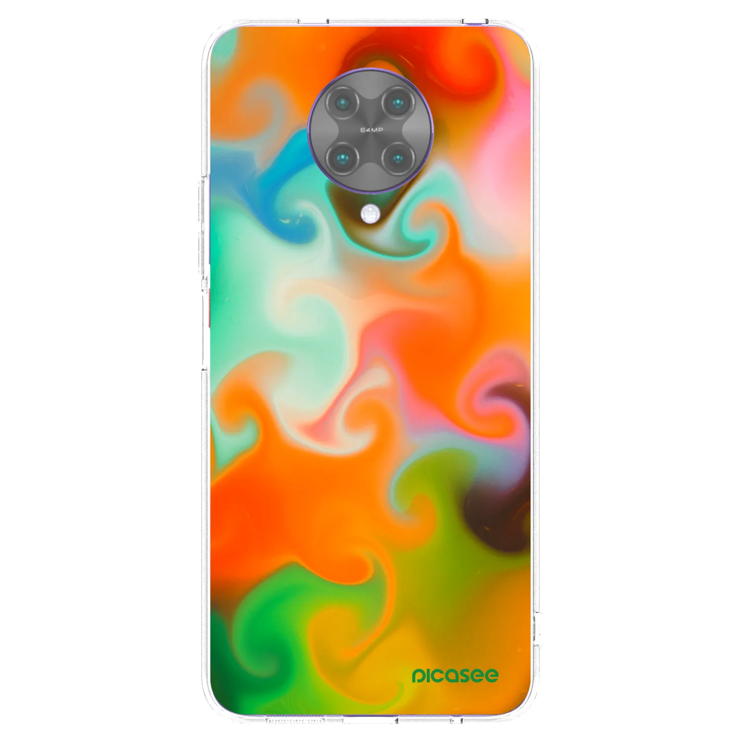 Picasee silikonski prozorni ovitek za Xiaomi Poco F2 Pro - Juice