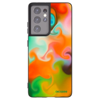 Picasee silikonski črni ovitek za Samsung Galaxy S21 Ultra 5G G998B - Juice