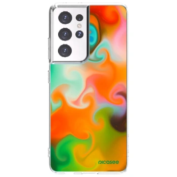 Picasee silikonski prozorni ovitek za Samsung Galaxy S21 Ultra 5G G998B - Juice