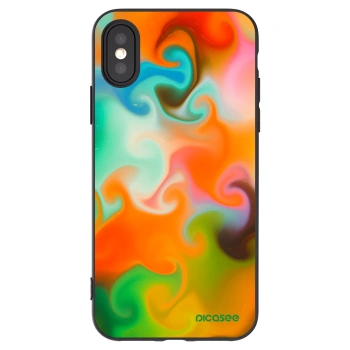 Picasee silikonski črni ovitek za Apple iPhone X/XS - Juice