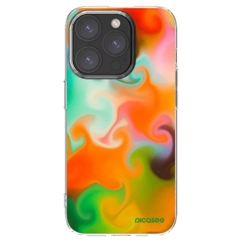 Picasee silikonski prozorni ovitek za Apple iPhone 15 Pro - Juice