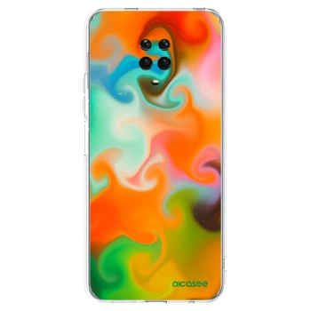 Picasee silikonski prozorni ovitek za Xiaomi Redmi Note 9 Pro - Juice