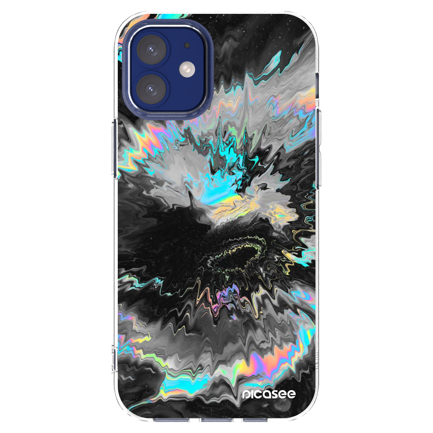 Picasee silikonski prozorni ovitek za Apple iPhone 12 mini - Magnetic