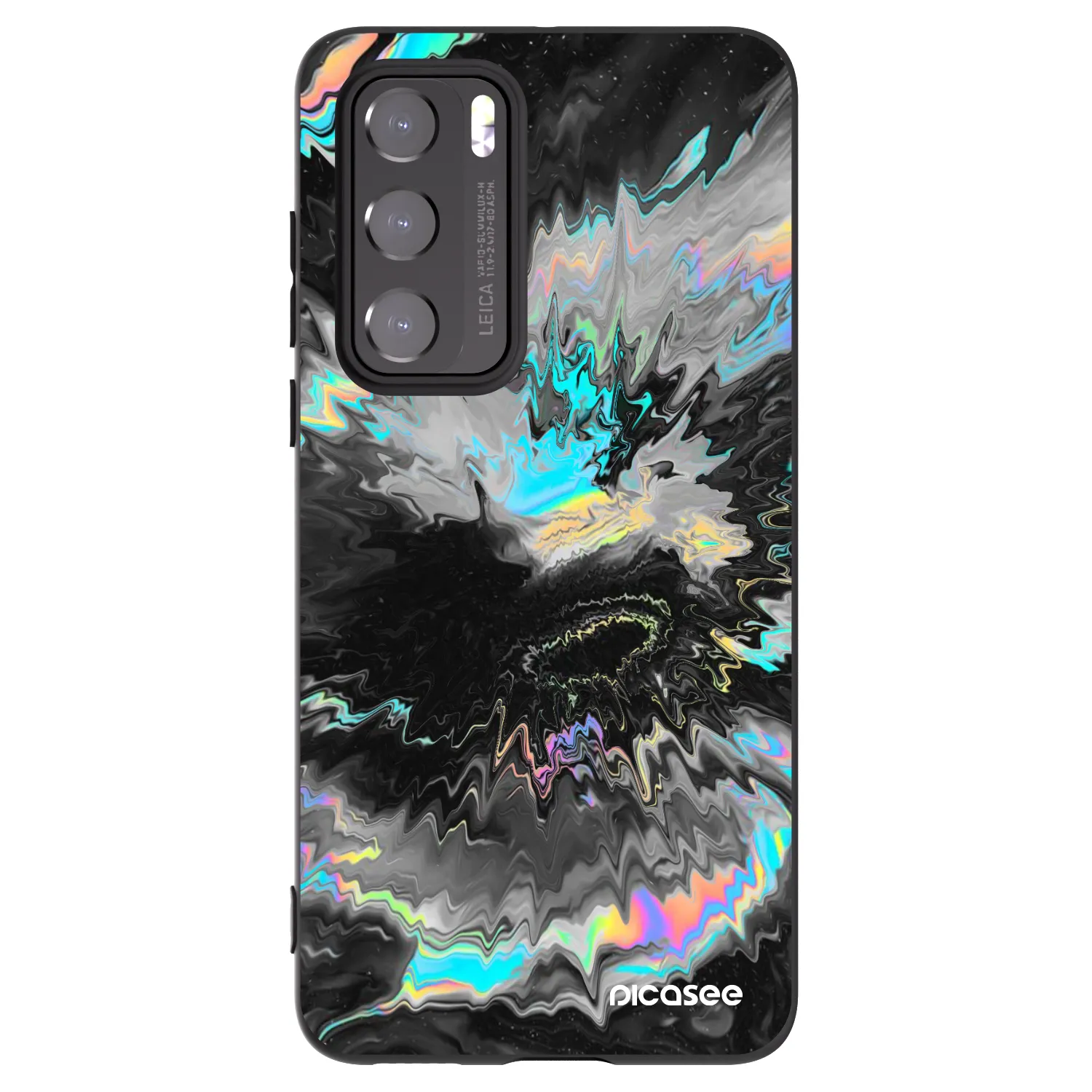 Picasee silikonski črni ovitek za Huawei P40 - Magnetic