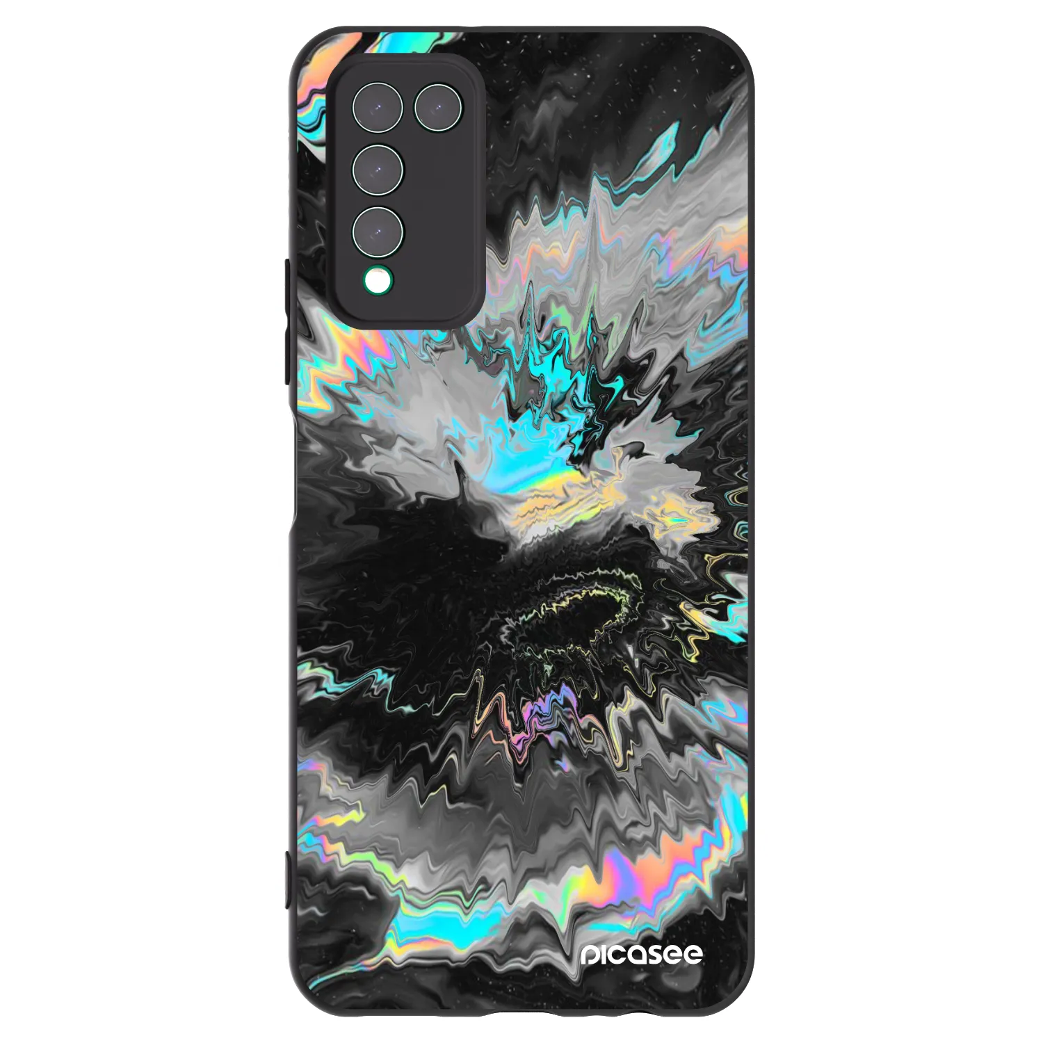 Picasee silikonski črni ovitek za Honor 10X Lite - Magnetic