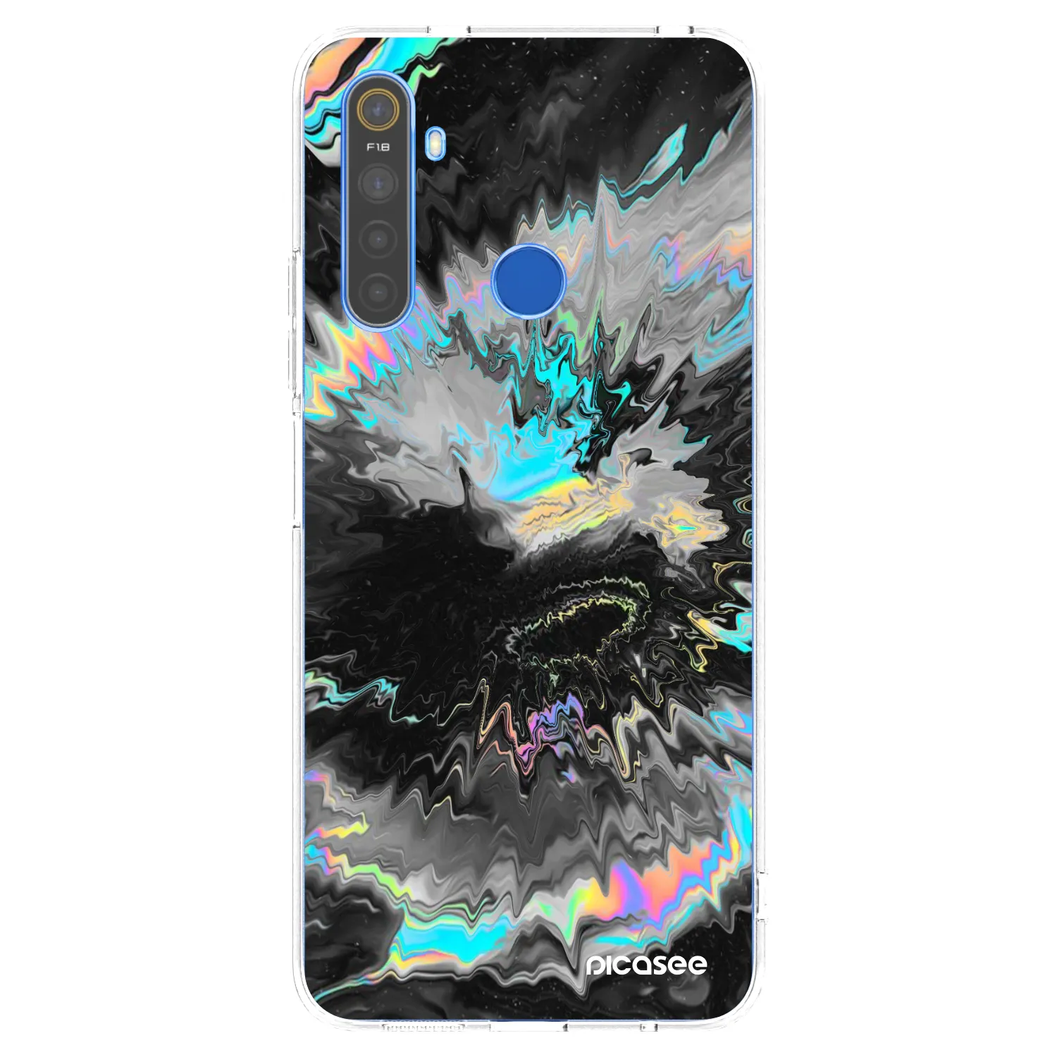 Picasee silikonski prozorni ovitek za Realme 5 - Magnetic