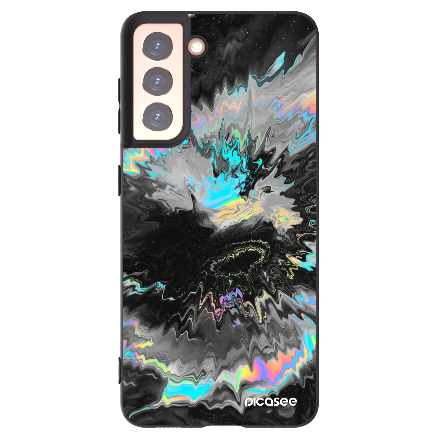 Picasee silikonski črni ovitek za Samsung Galaxy S21 5G G991B - Magnetic