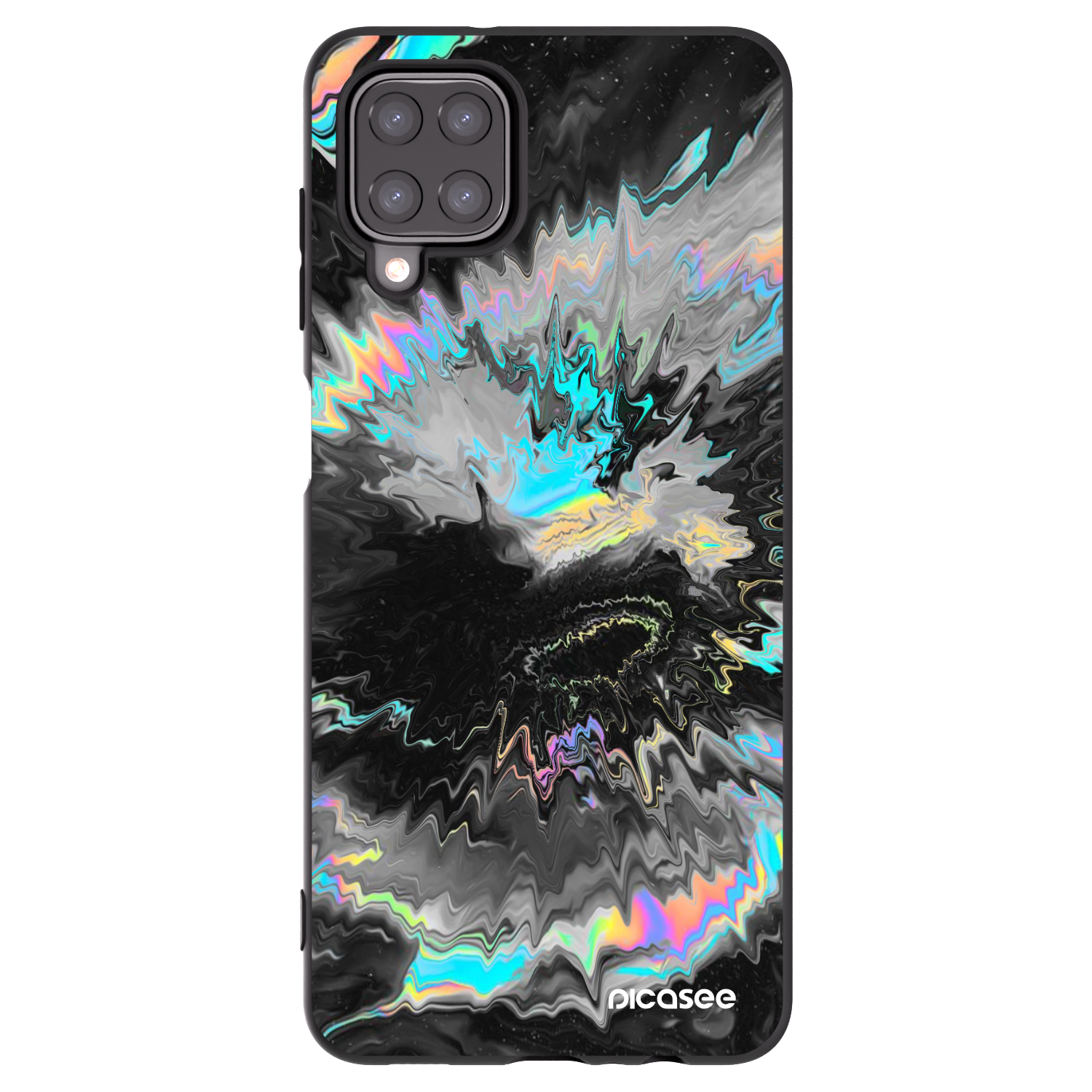 Picasee silikonski črni ovitek za Samsung Galaxy A12 A125F - Magnetic