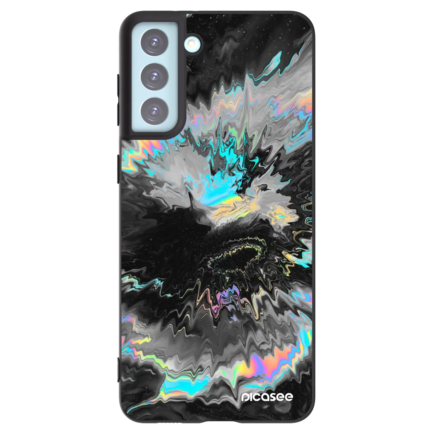 Picasee silikonski črni ovitek za Samsung Galaxy S21+ 5G G996F - Magnetic