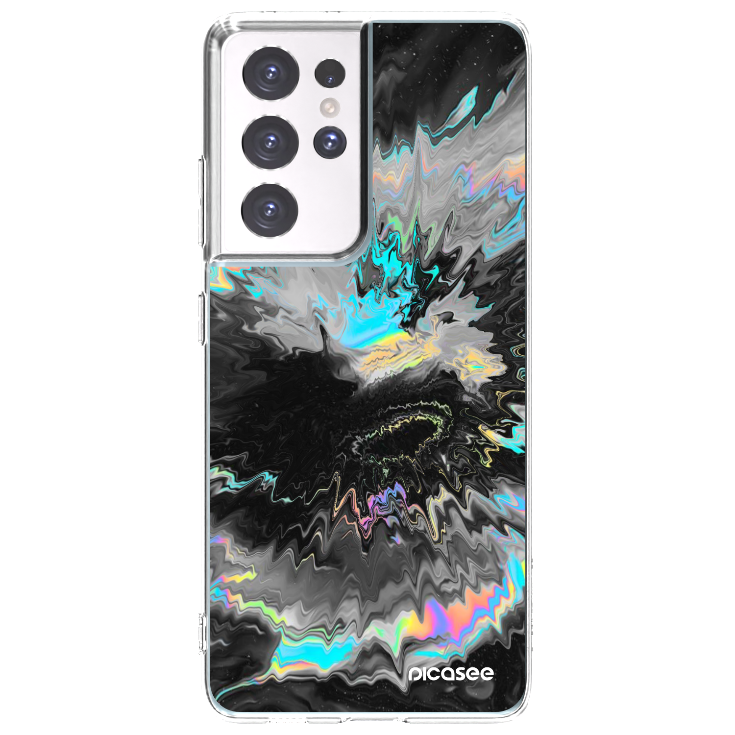 Picasee silikonski prozorni ovitek za Samsung Galaxy S21 Ultra 5G G998B - Magnetic