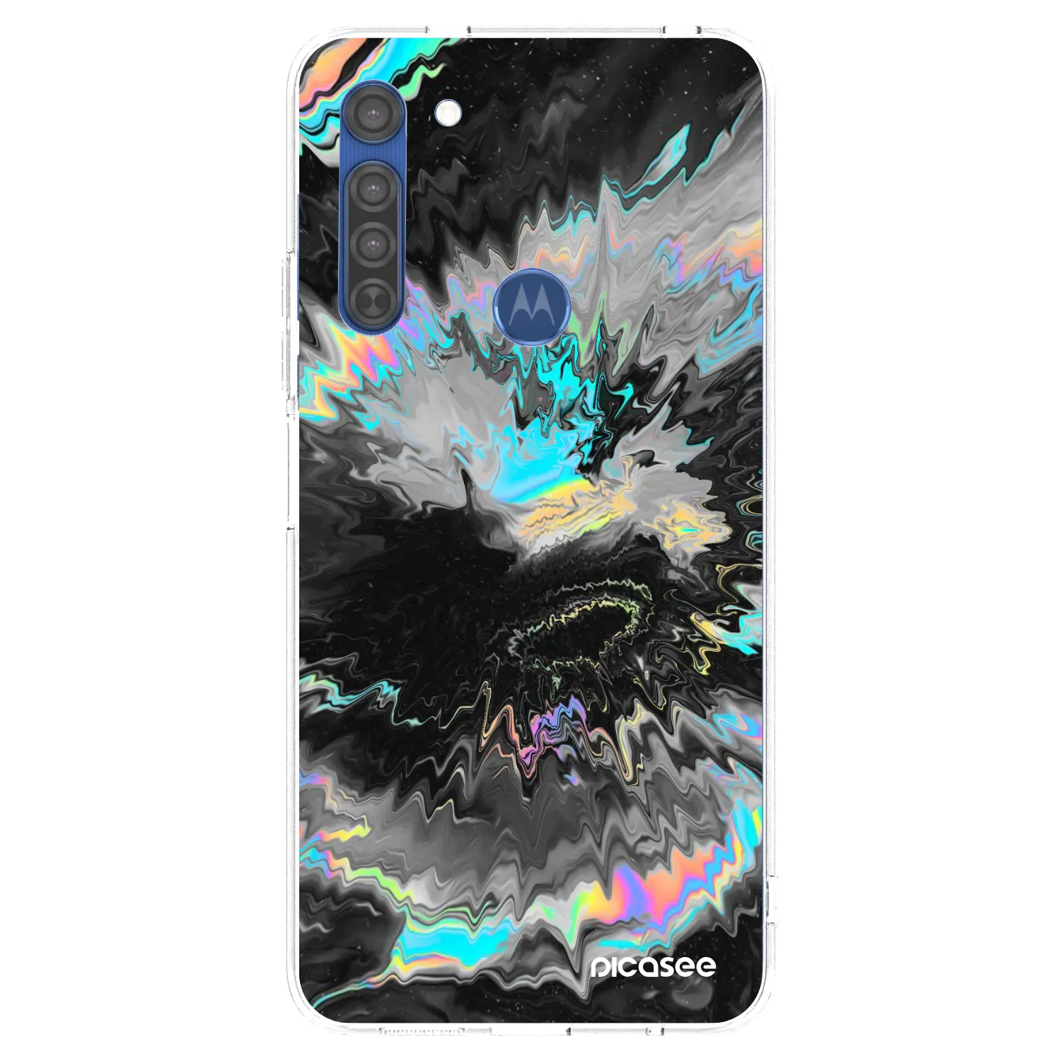 Picasee silikonski prozorni ovitek za Motorola Moto G8 - Magnetic