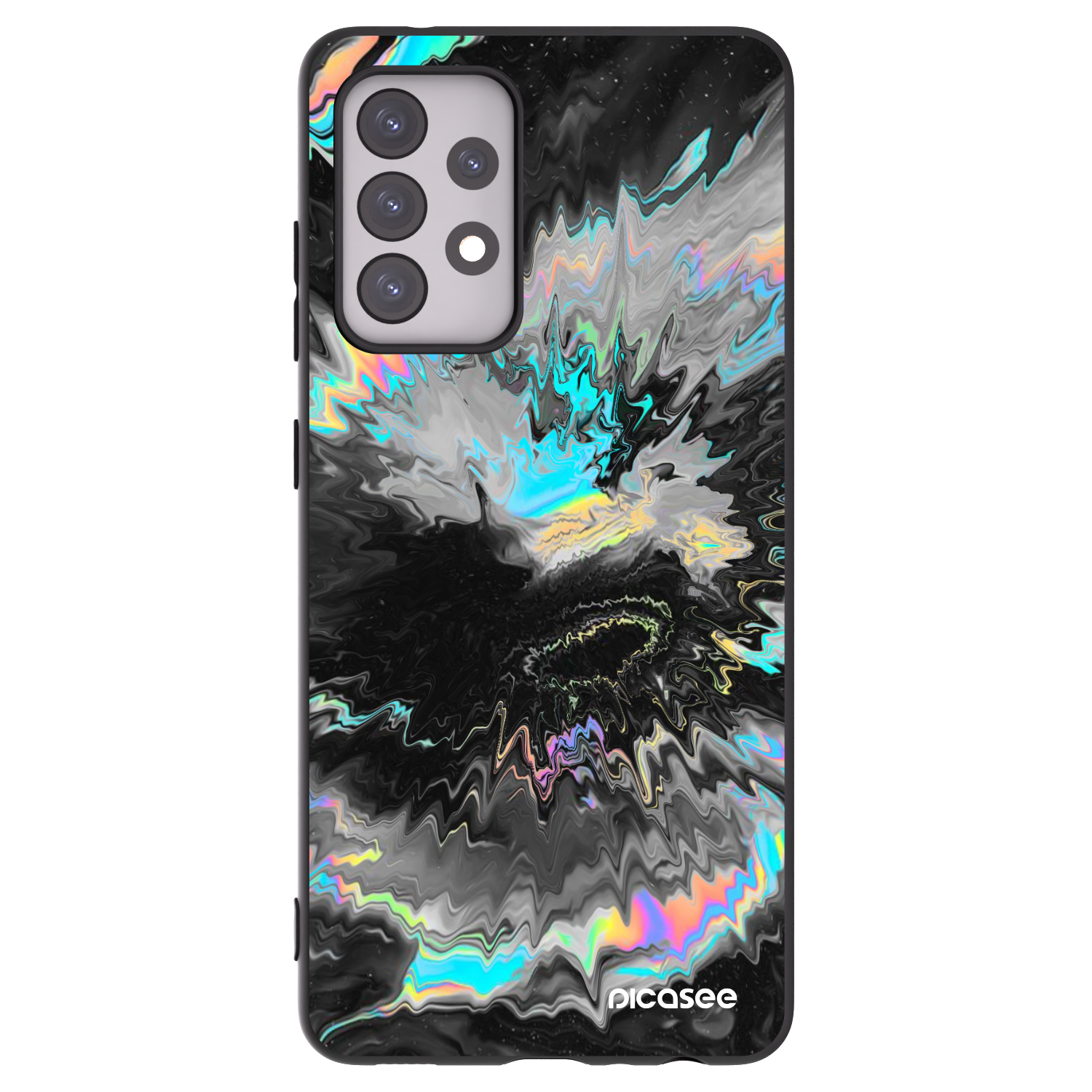 Picasee silikonski črni ovitek za Samsung Galaxy A52 5G A525F - Magnetic