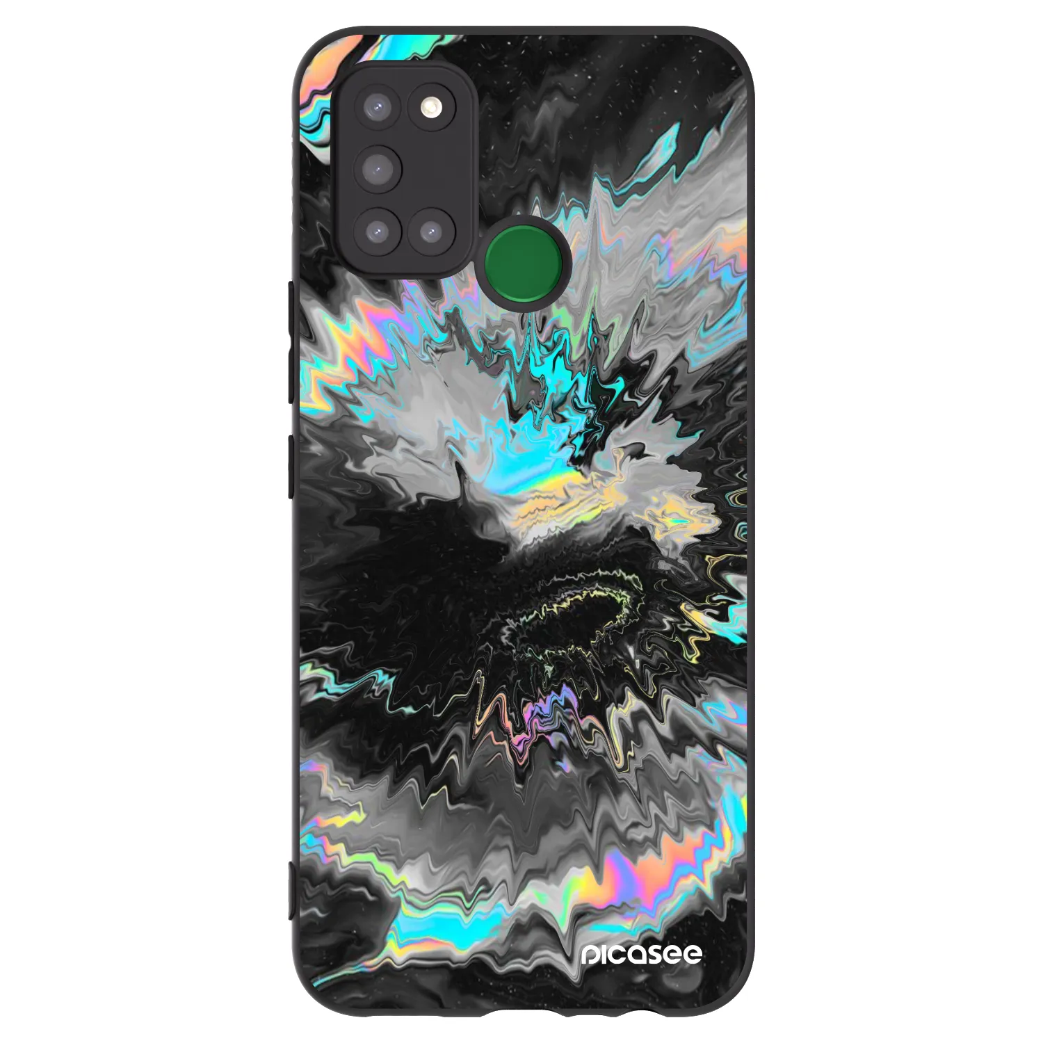 Picasee silikonski črni ovitek za Realme 7i - Magnetic