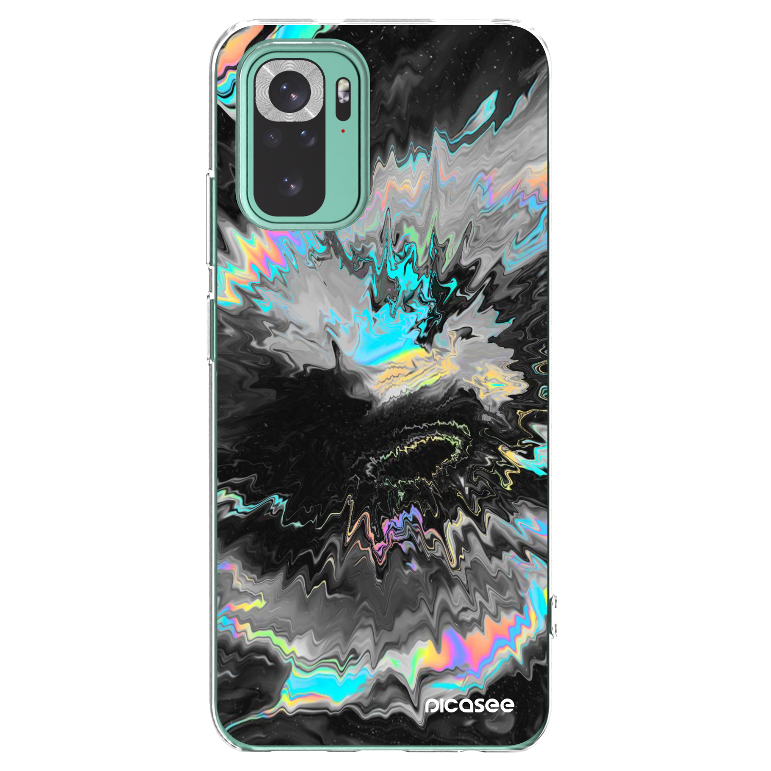 Picasee silikonski prozorni ovitek za Xiaomi Redmi Note 10 Pro - Magnetic