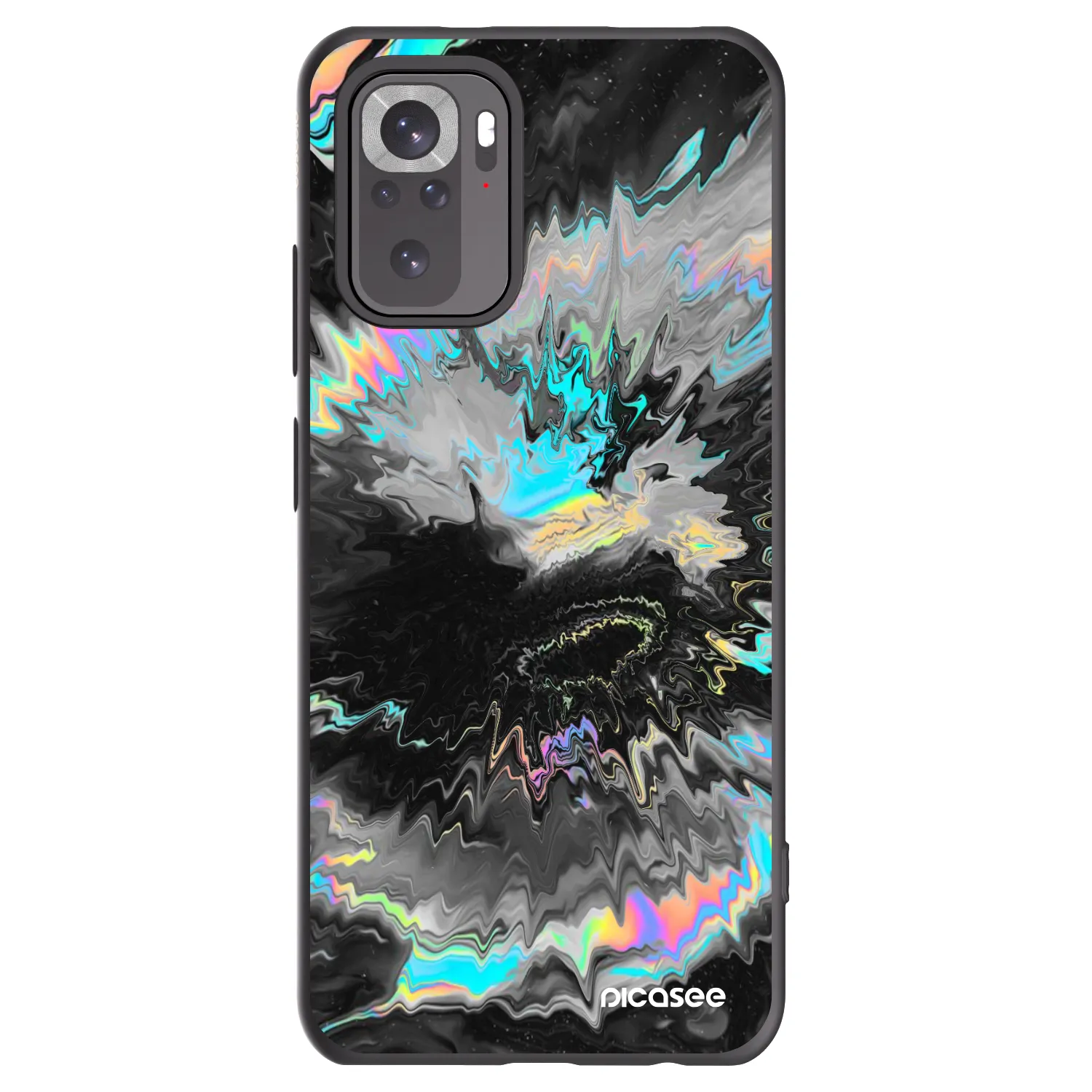 Picasee silikonski črni ovitek za Xiaomi Redmi Note 10S - Magnetic