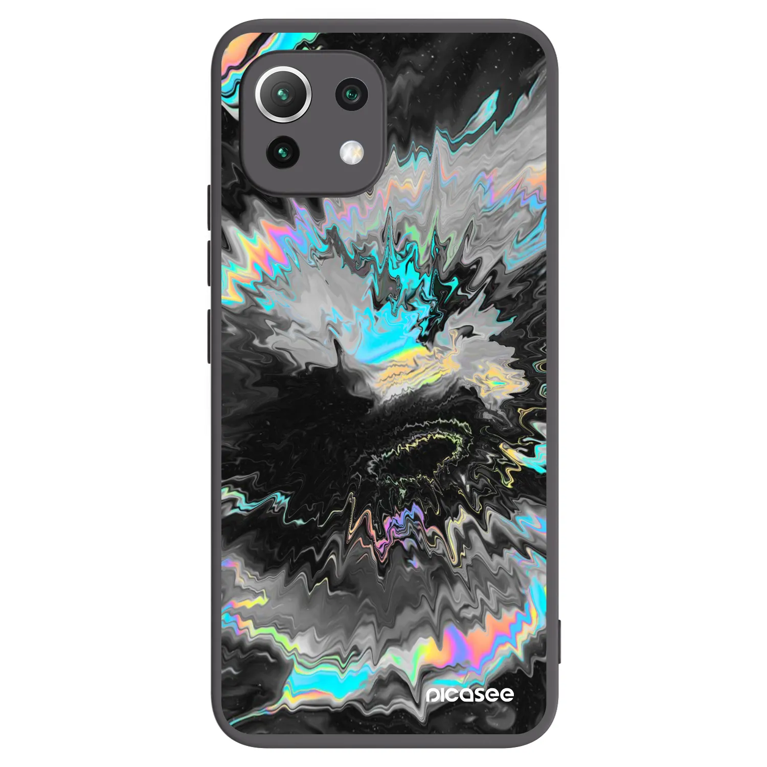 Picasee silikonski črni ovitek za Xiaomi Mi 11 Lite - Magnetic