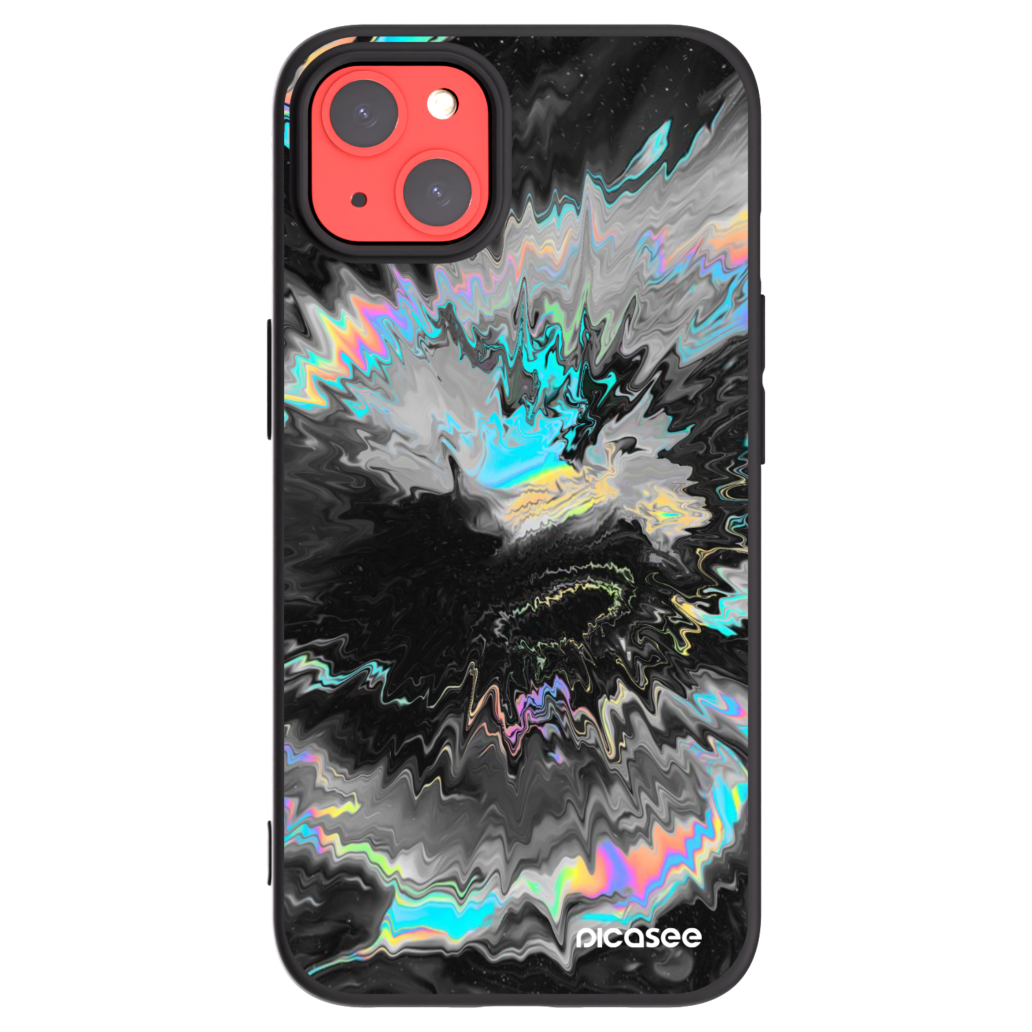 Picasee silikonski črni ovitek za Apple iPhone 13 - Magnetic
