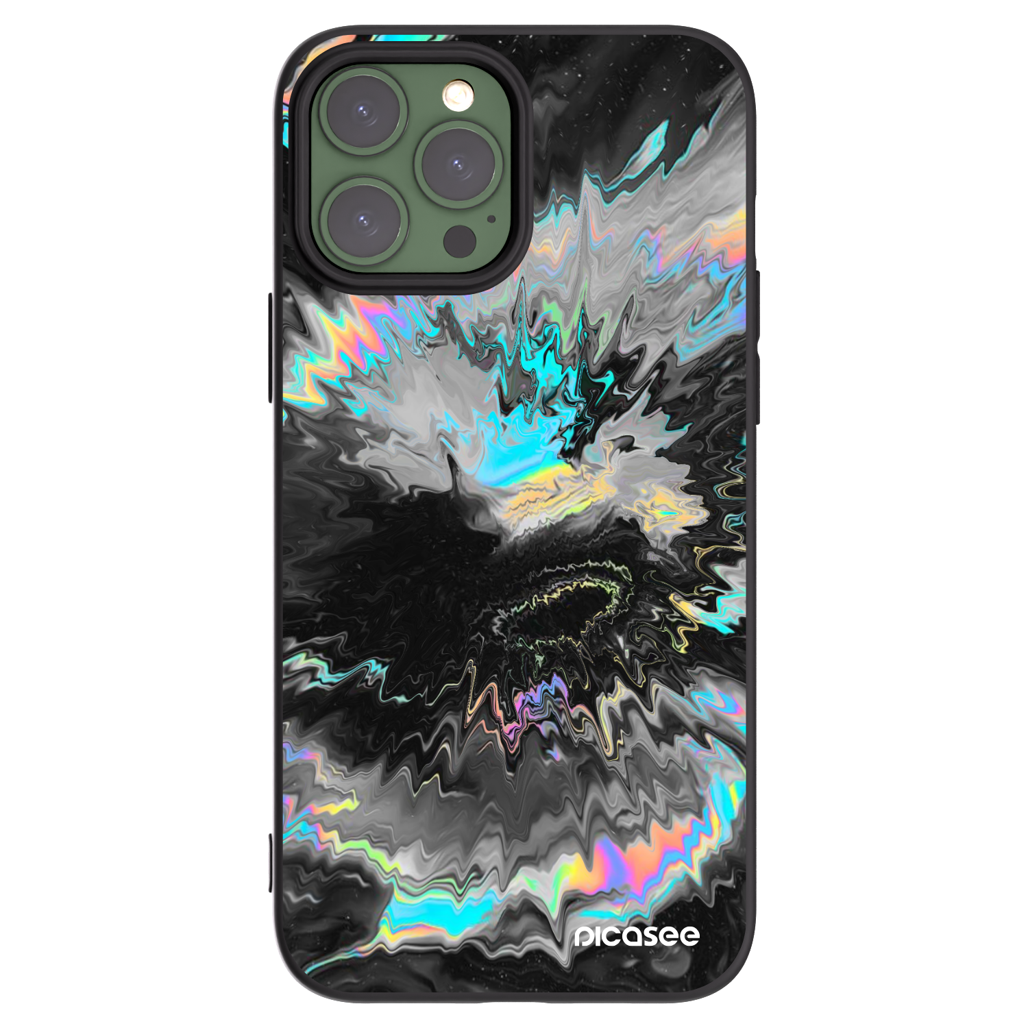 Picasee silikonski črni ovitek za Apple iPhone 13 Pro Max - Magnetic