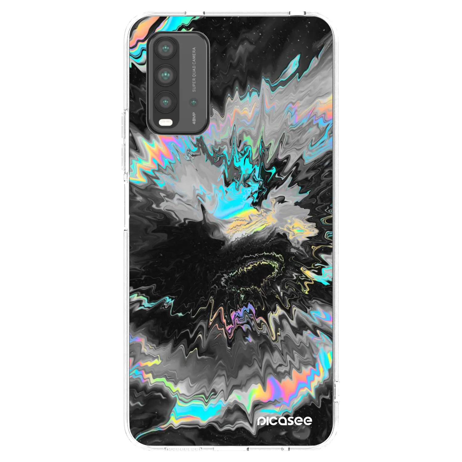 Picasee silikonski črni ovitek za Xiaomi Redmi 9T - Magnetic