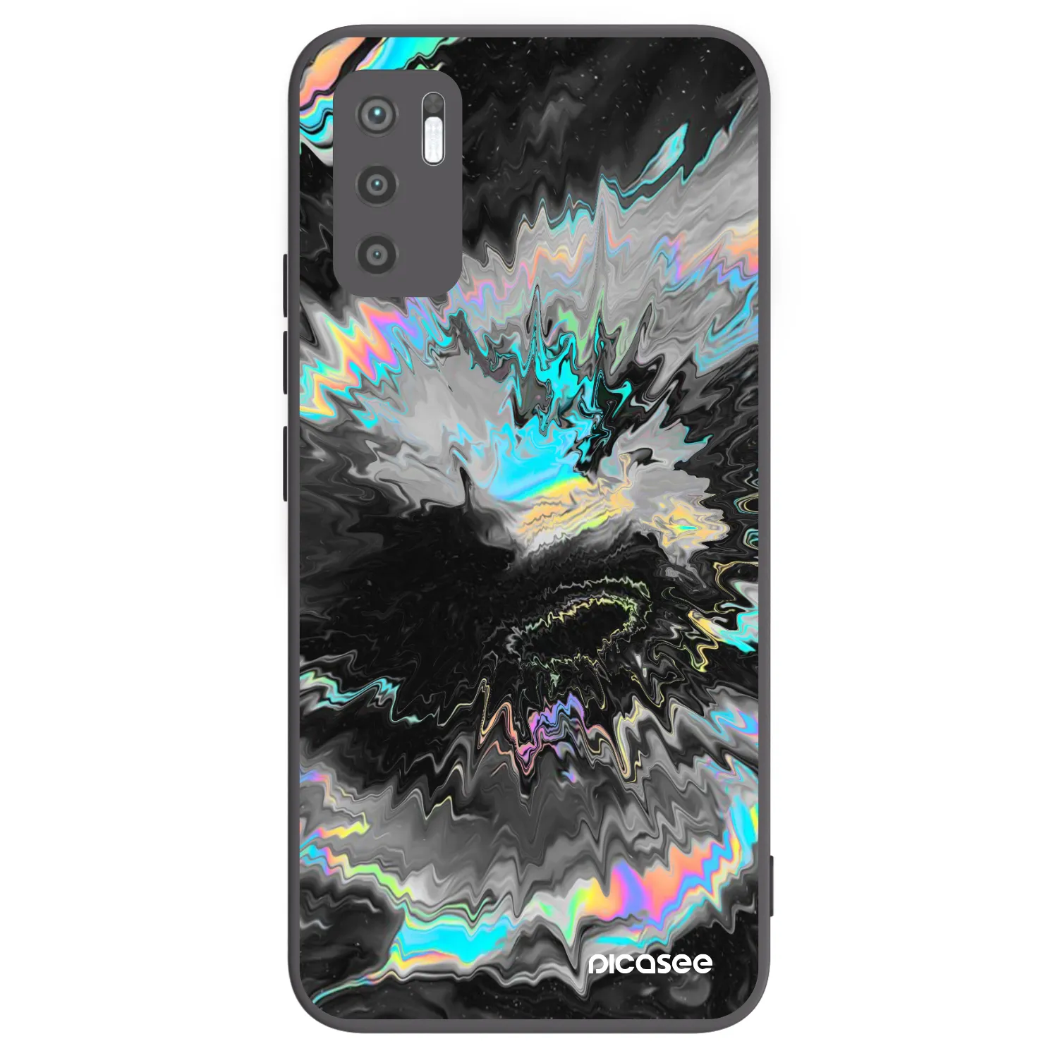 Picasee silikonski črni ovitek za Xiaomi Redmi Note 10 5G - Magnetic