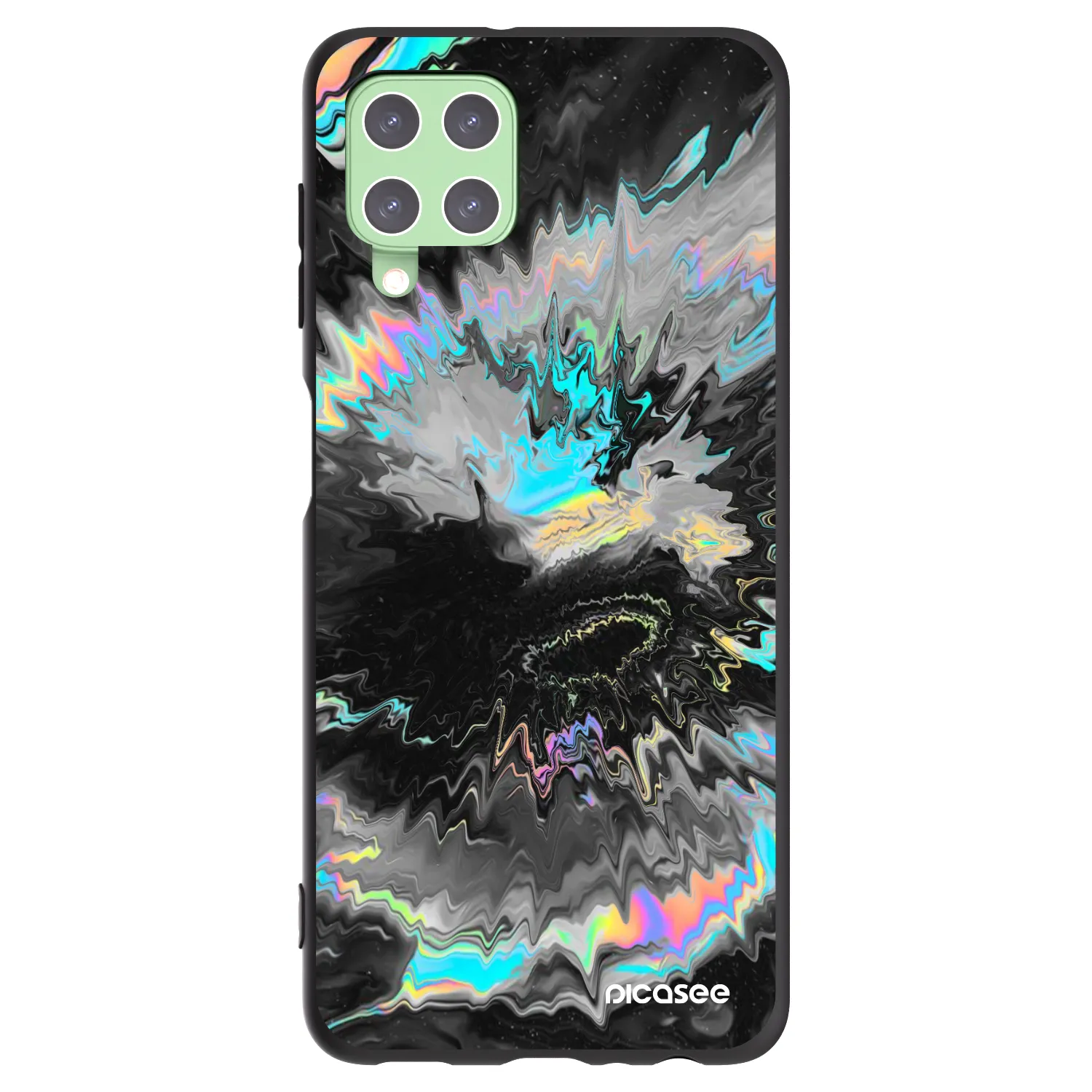 Picasee silikonski črni ovitek za Samsung Galaxy A22 A225F 4G - Magnetic