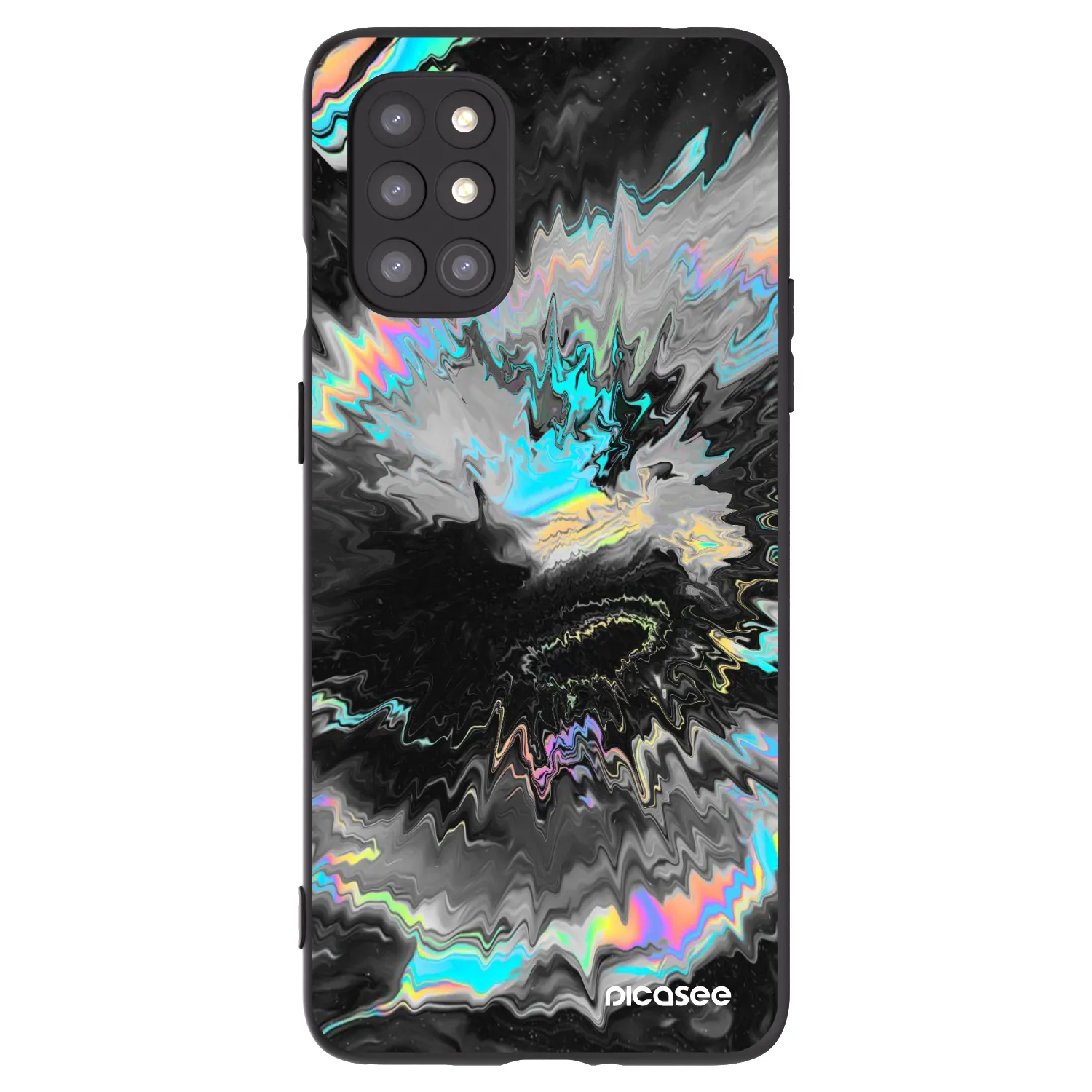 Picasee silikonski črni ovitek za OnePlus 8T - Magnetic