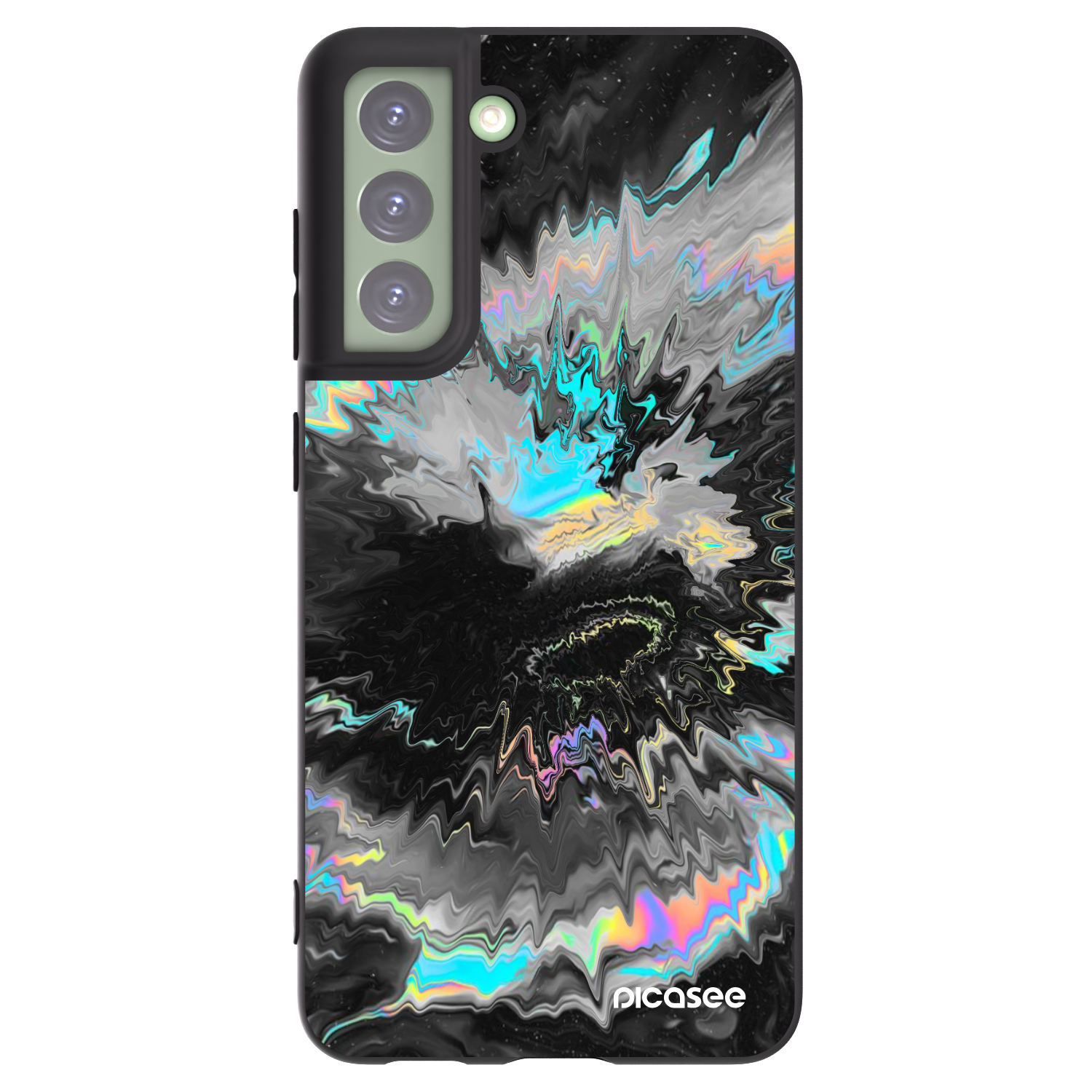 Picasee silikonski črni ovitek za Samsung Galaxy S21 FE 5G - Magnetic