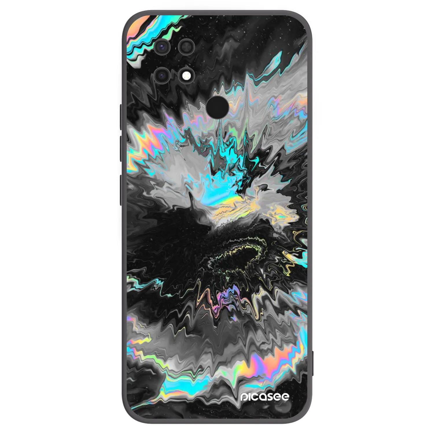 Picasee silikonski črni ovitek za Xiaomi Redmi 10C - Magnetic