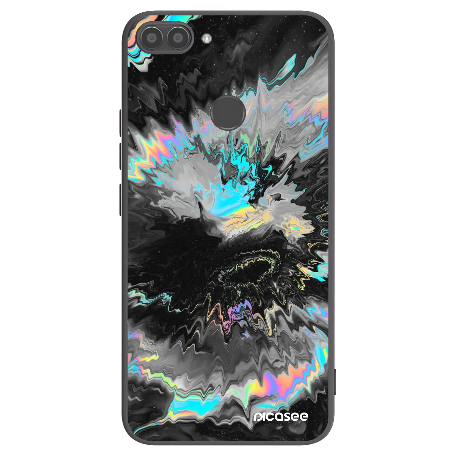 Picasee silikonski črni ovitek za Huawei P Smart - Magnetic