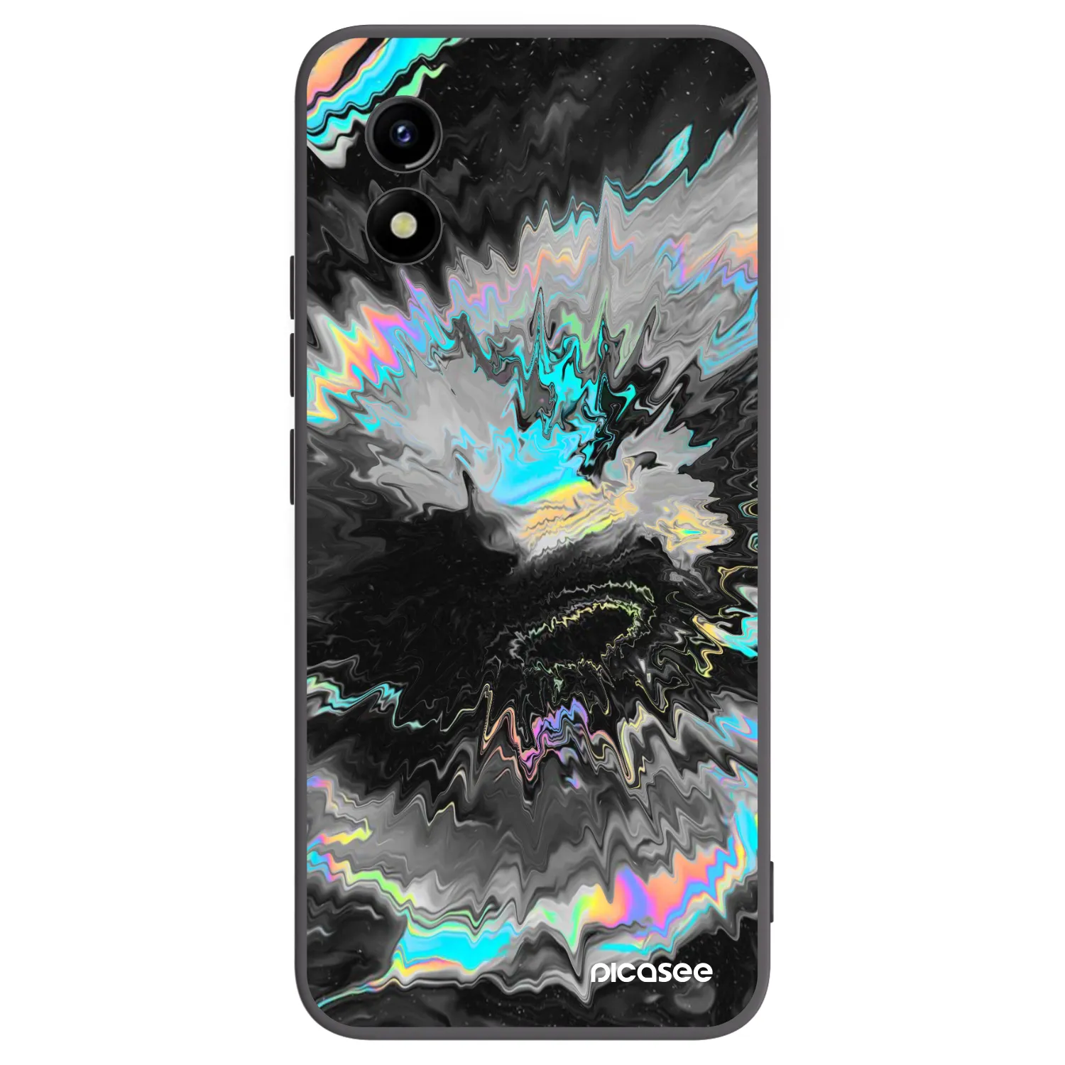 Picasee silikonski črni ovitek za Vivo Y01 - Magnetic