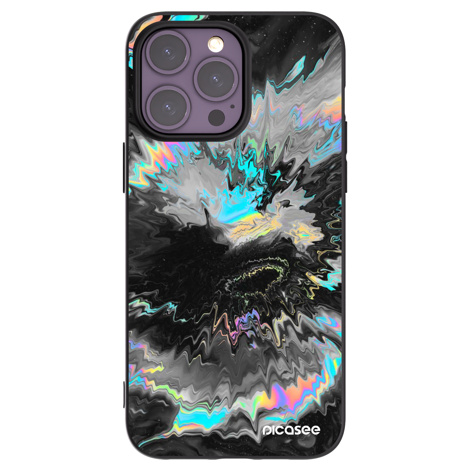 Picasee silikonski črni ovitek za Apple iPhone 14 Pro Max - Magnetic