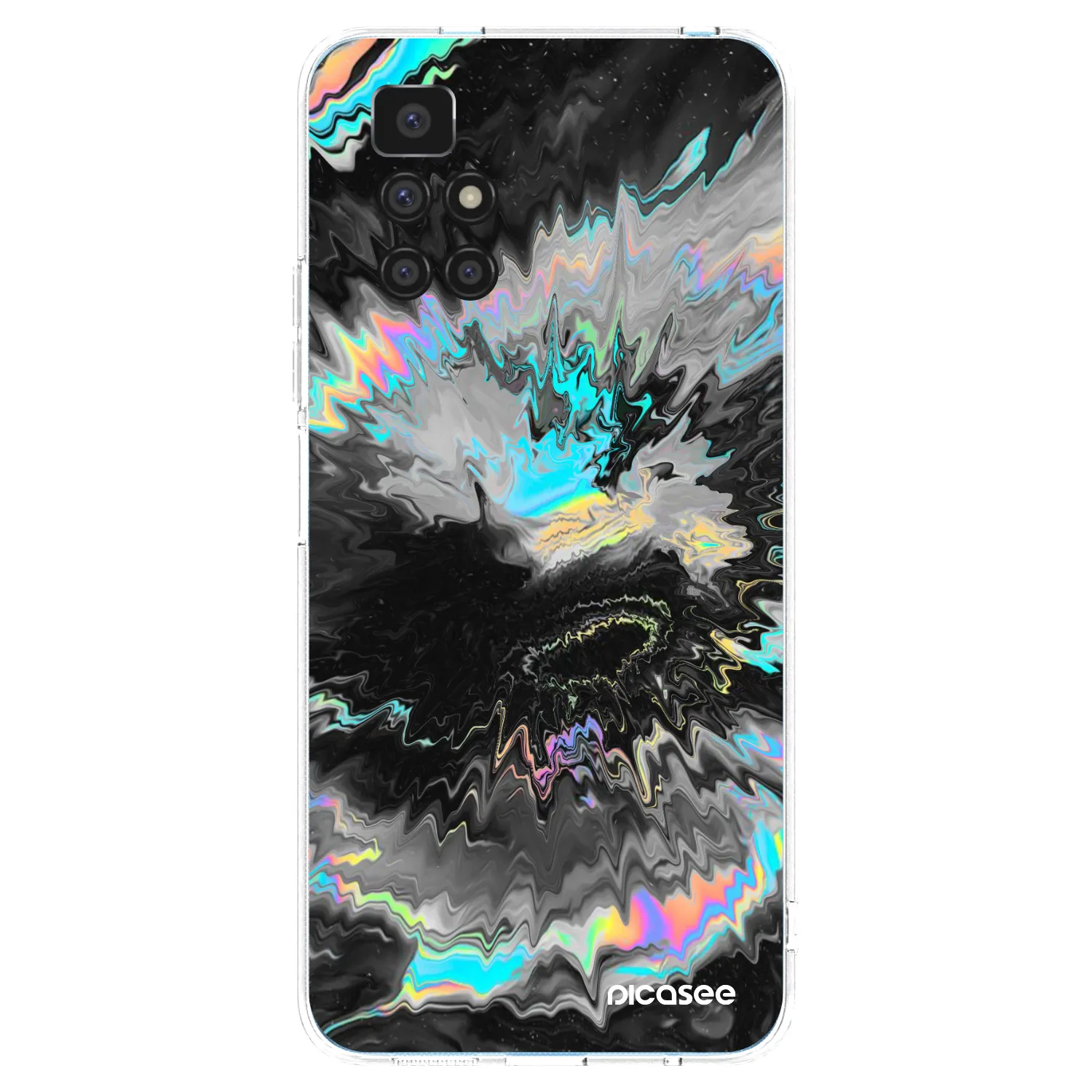 Picasee silikonski prozorni ovitek za Xiaomi Redmi 10 (2022) - Magnetic