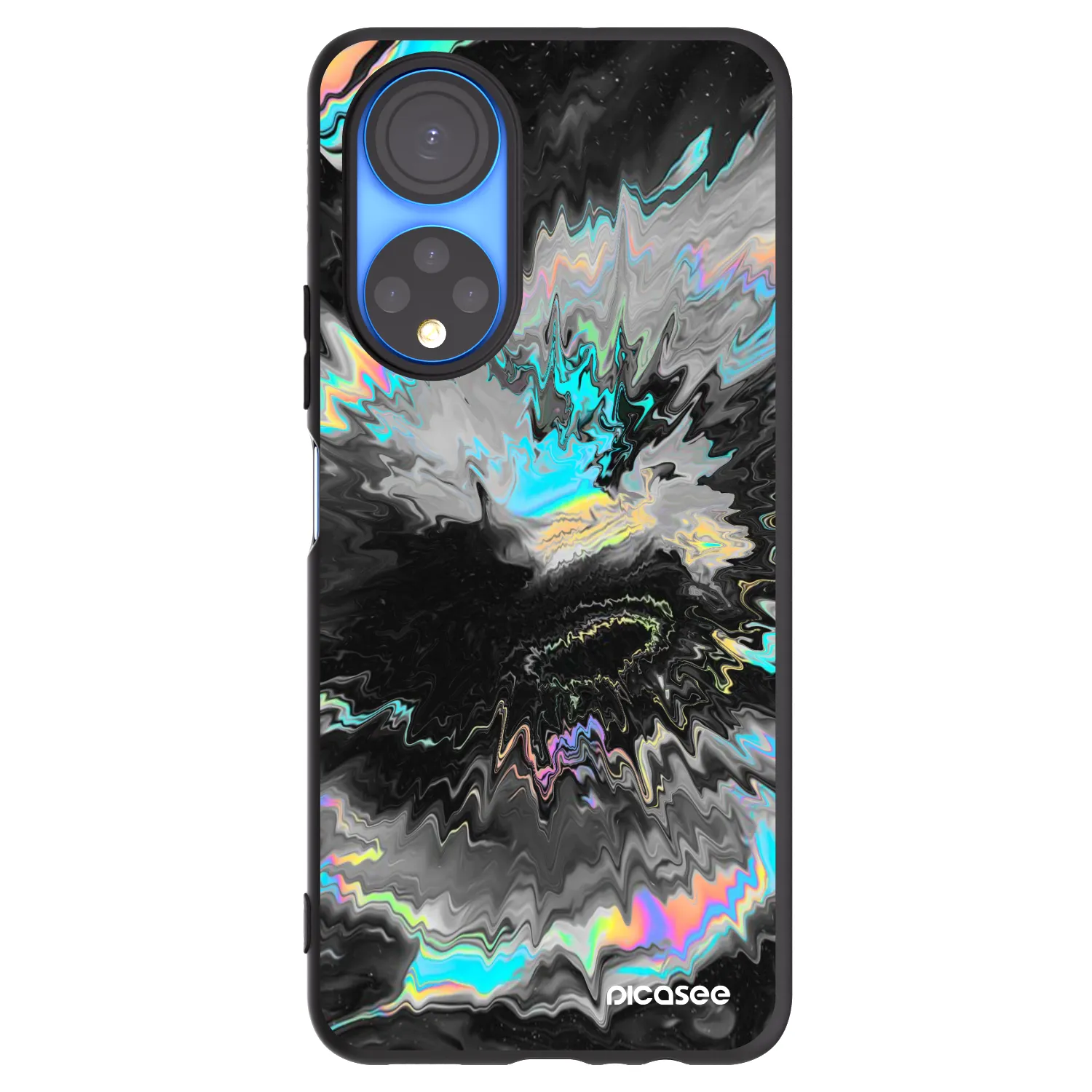 Picasee silikonski črni ovitek za Honor X7 - Magnetic