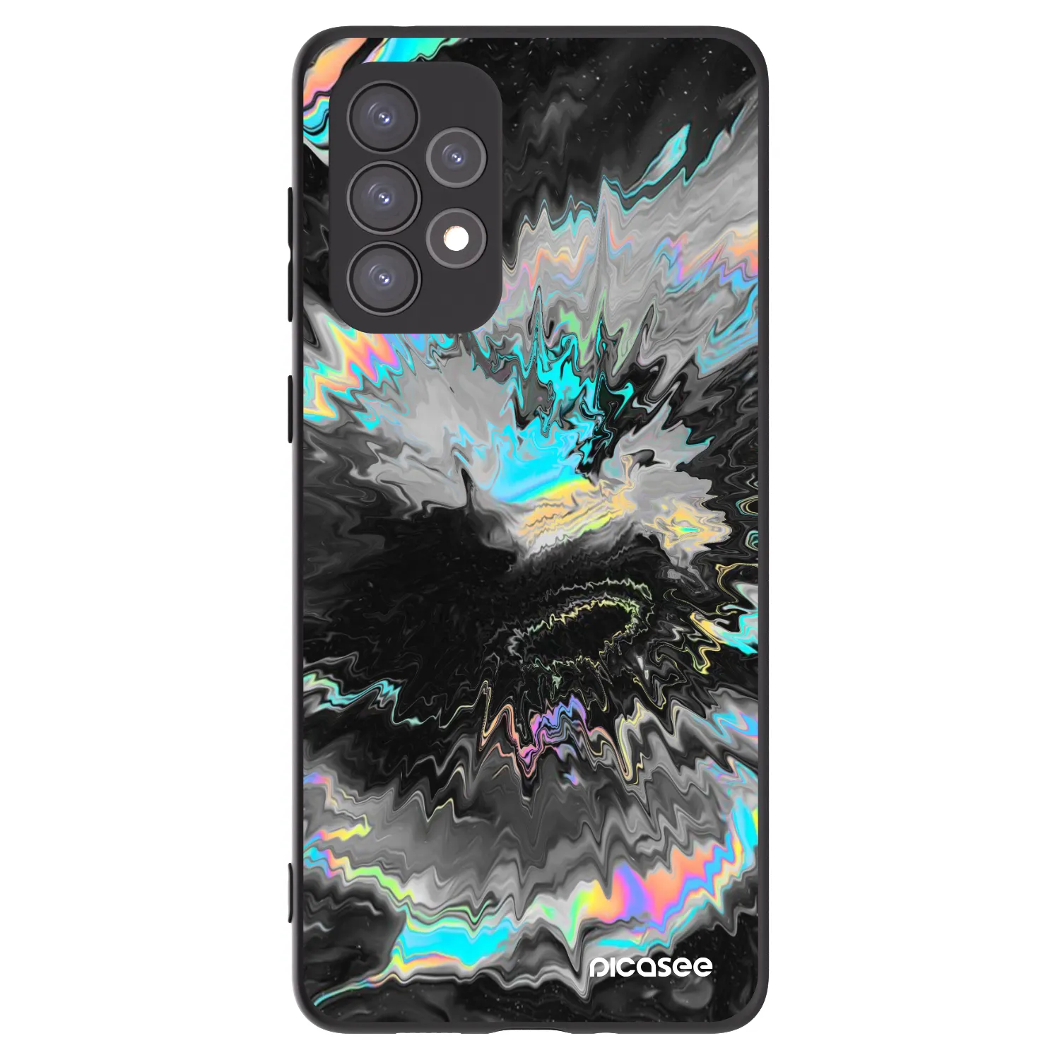 Picasee silikonski črni ovitek za Samsung Galaxy A73 5G - Magnetic